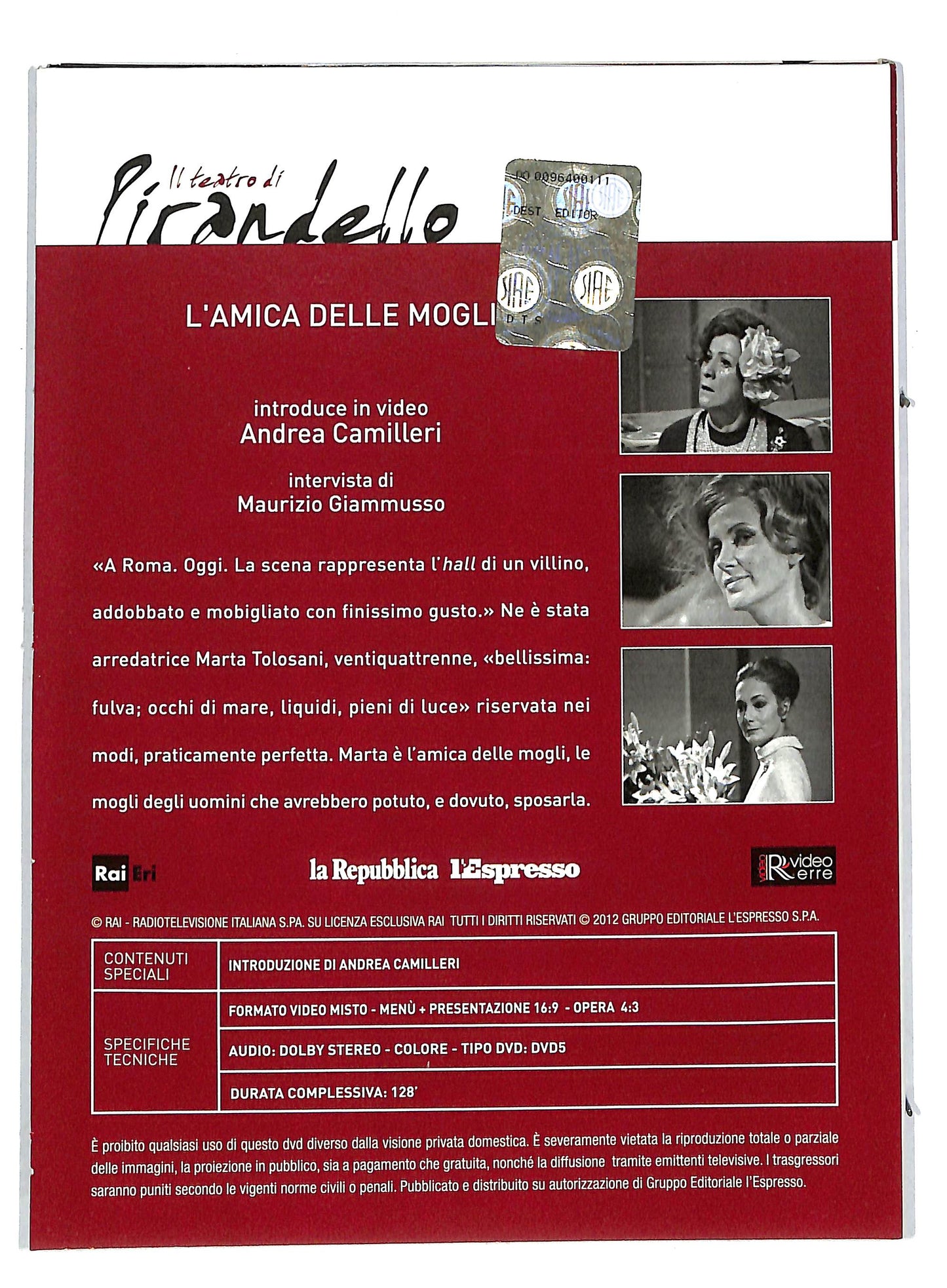 EBOND L'amica delle mogli - il teatro di pirandello vol 9 EDITORIALE DVD DB601160