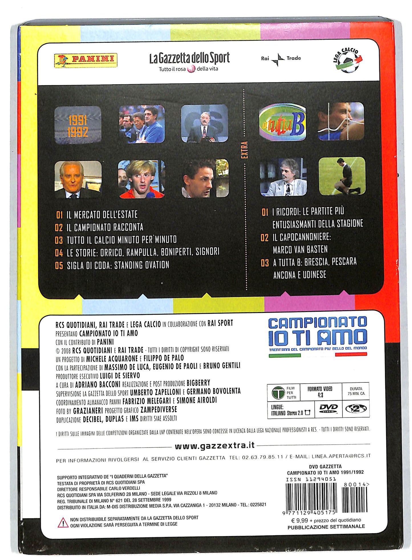 EBOND Campionato io ti amo Vol 14 - 1991-1992 EDITORIALE DVD DB601167