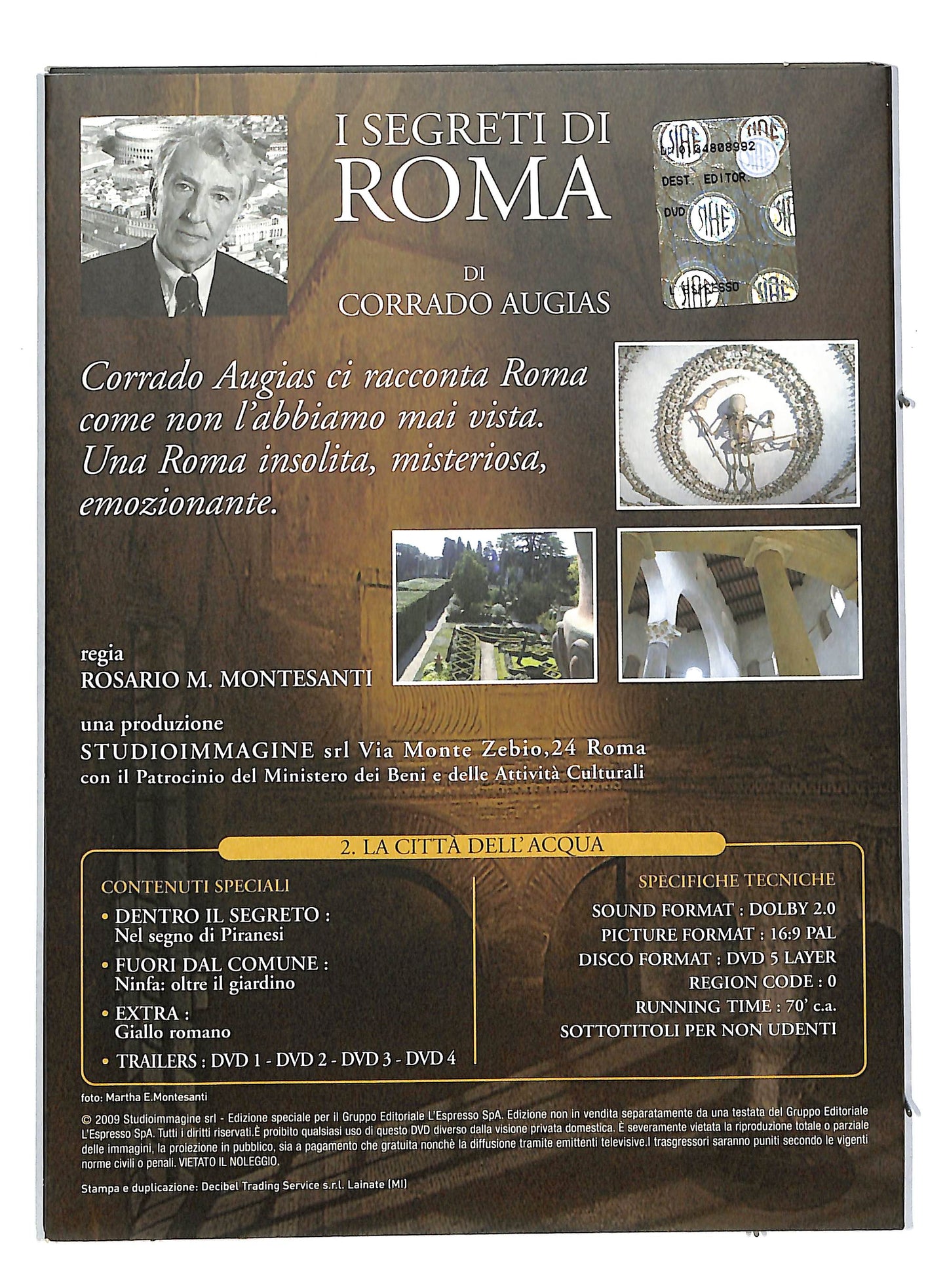 EBOND I segreti di roma volume 2 EDITORIALE DIGIPACK DVD DB601301