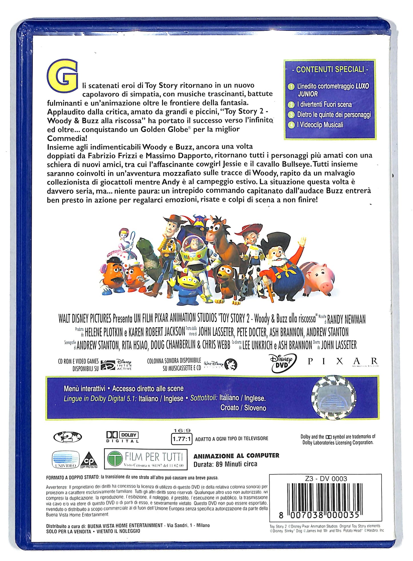 EBOND Toy Story 2 - Woody e Buzz alla riscossa DVD DB601333