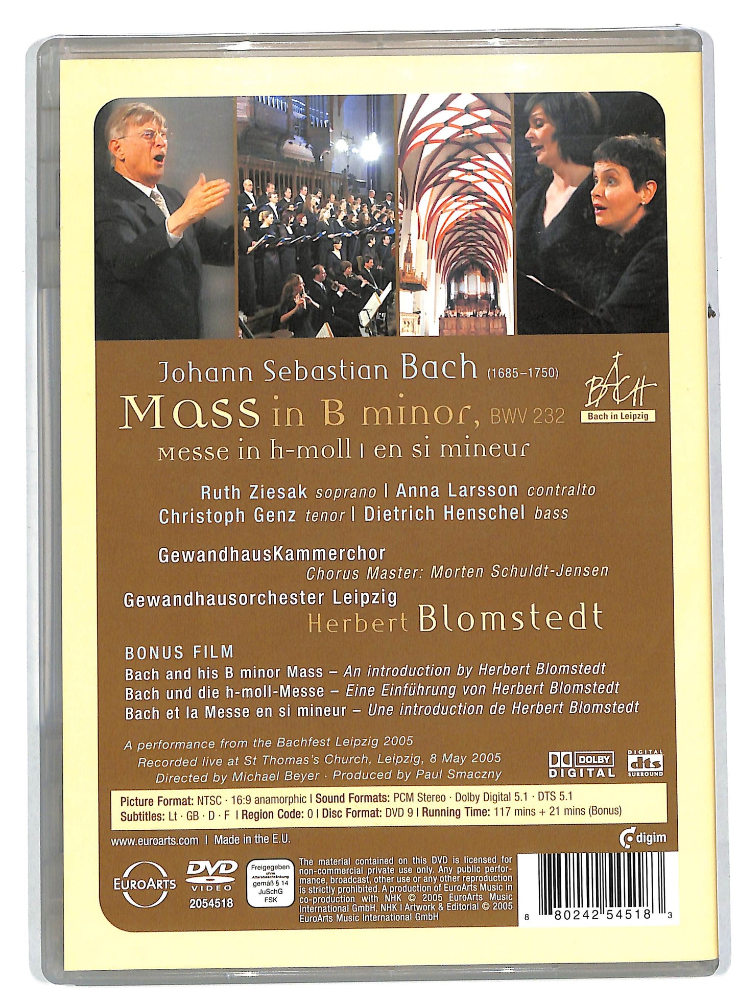 EBOND Bach - mass in B minor DVD DB601334