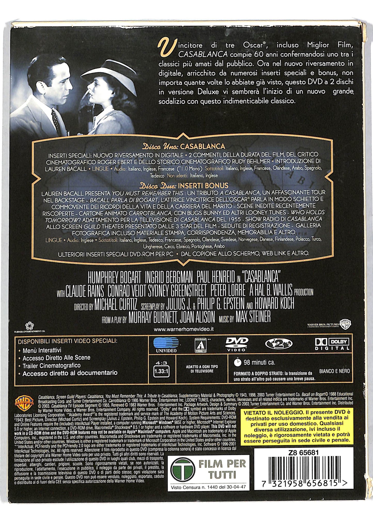 EBOND Casablanca DIGIPACK DVD DB601615