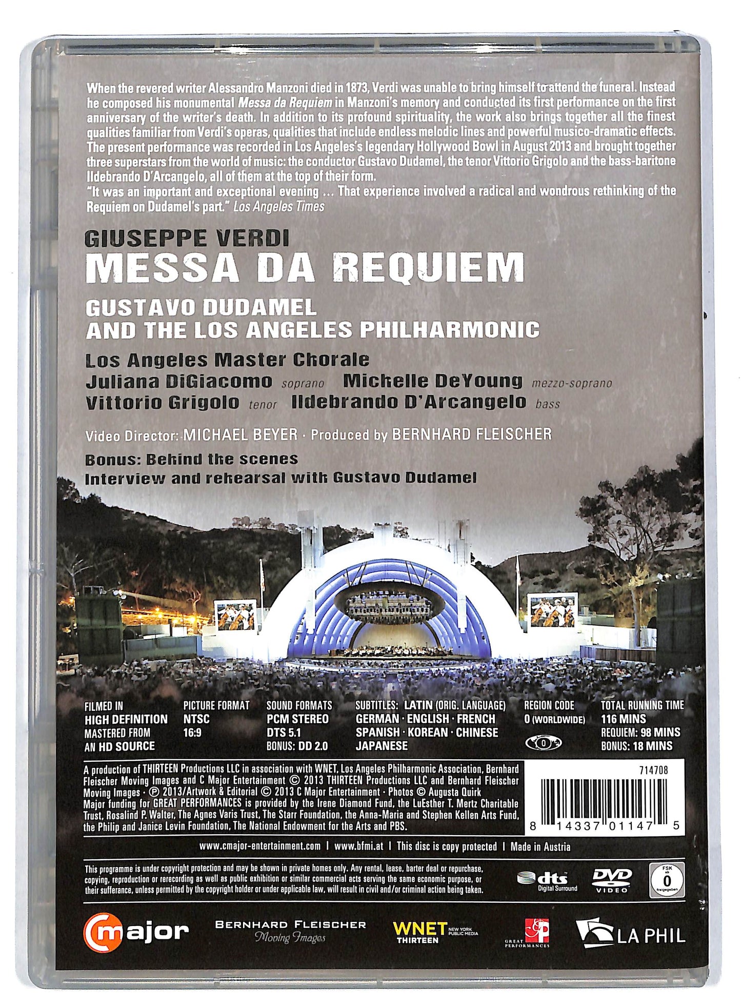 EBOND Verdi - Messa da Requiem - Dudamel DVD DB601634