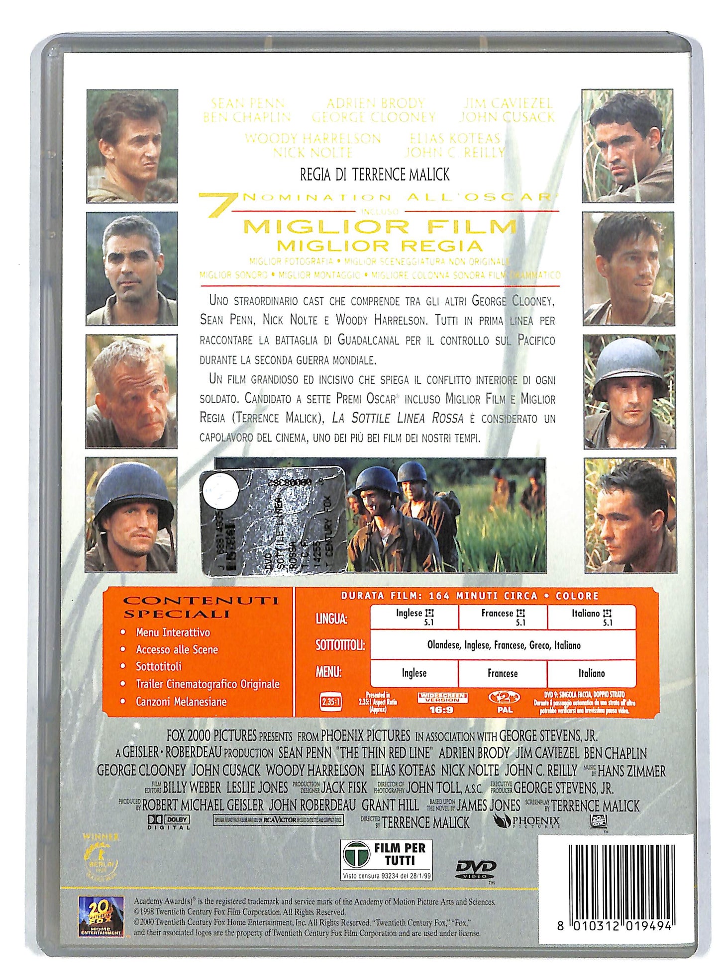 EBOND La Sottile Linea Rossa DVD DB601652