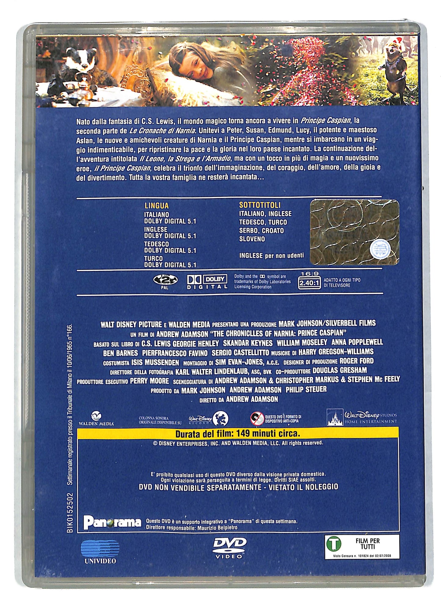 EBOND Le cronache di Narnia - Il principe Caspian EDITORIALE DVD DB601906