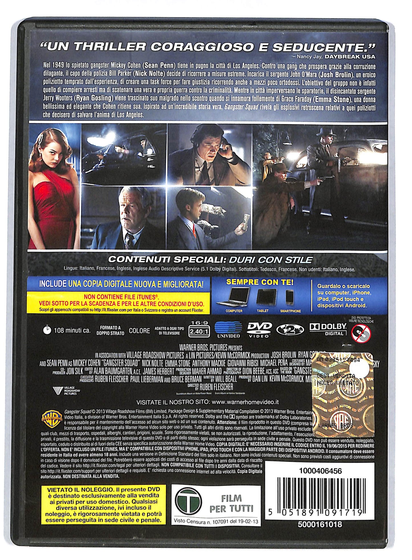 EBOND Gangster squad DVD DB601928