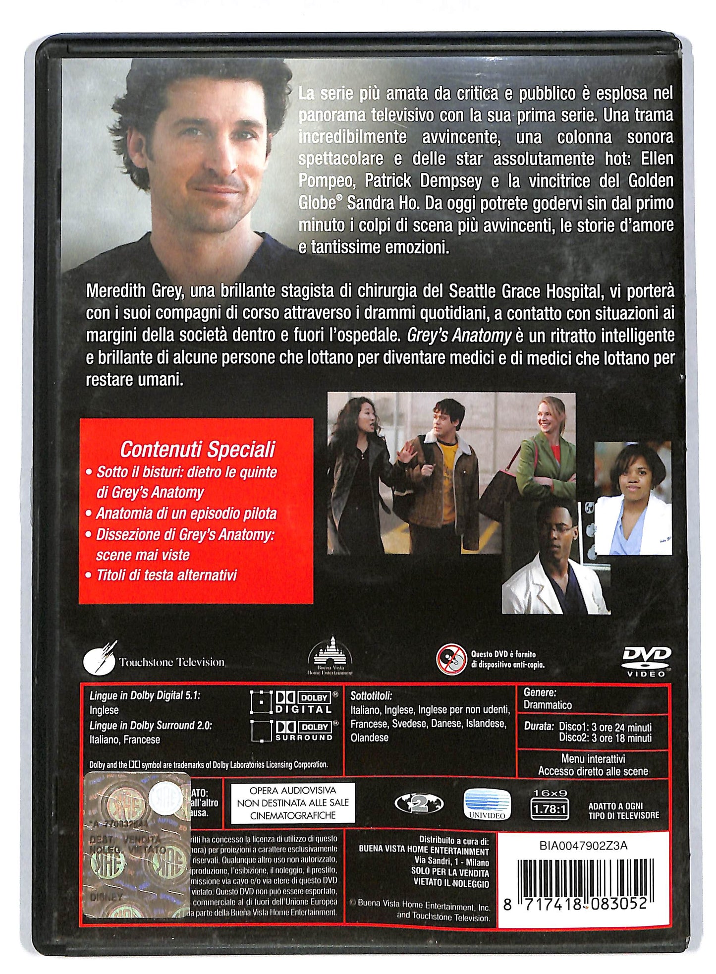 EBOND Grey's Anatomy - Stagione 1 DVD DB601935