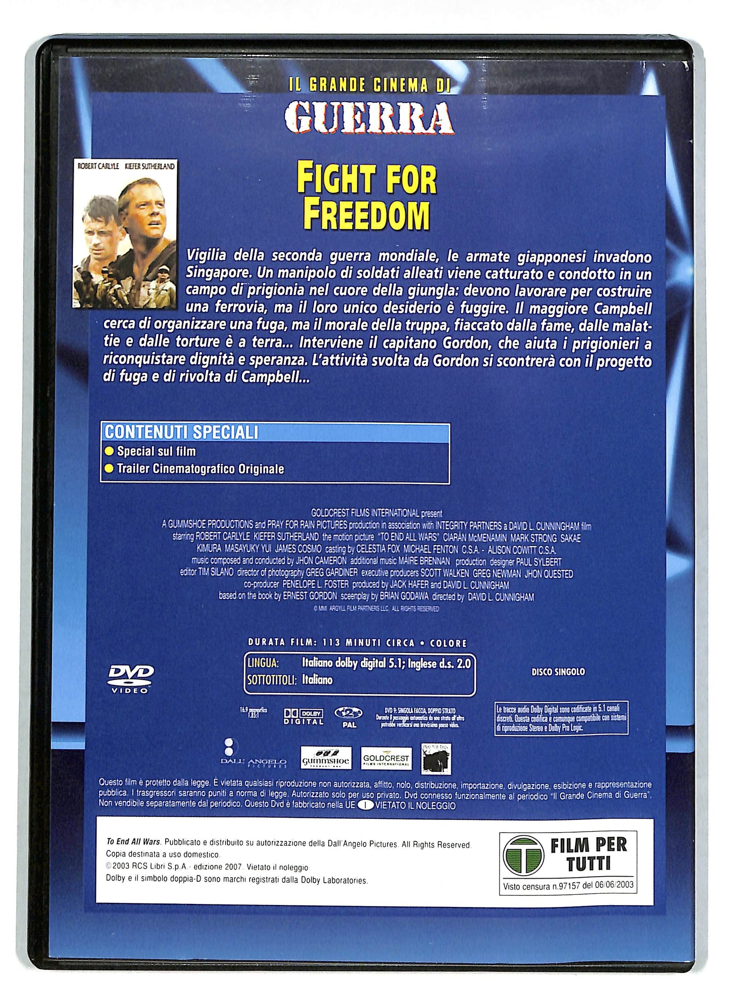 EBOND Fight for Freedom EDITORIALE DVD DB601945