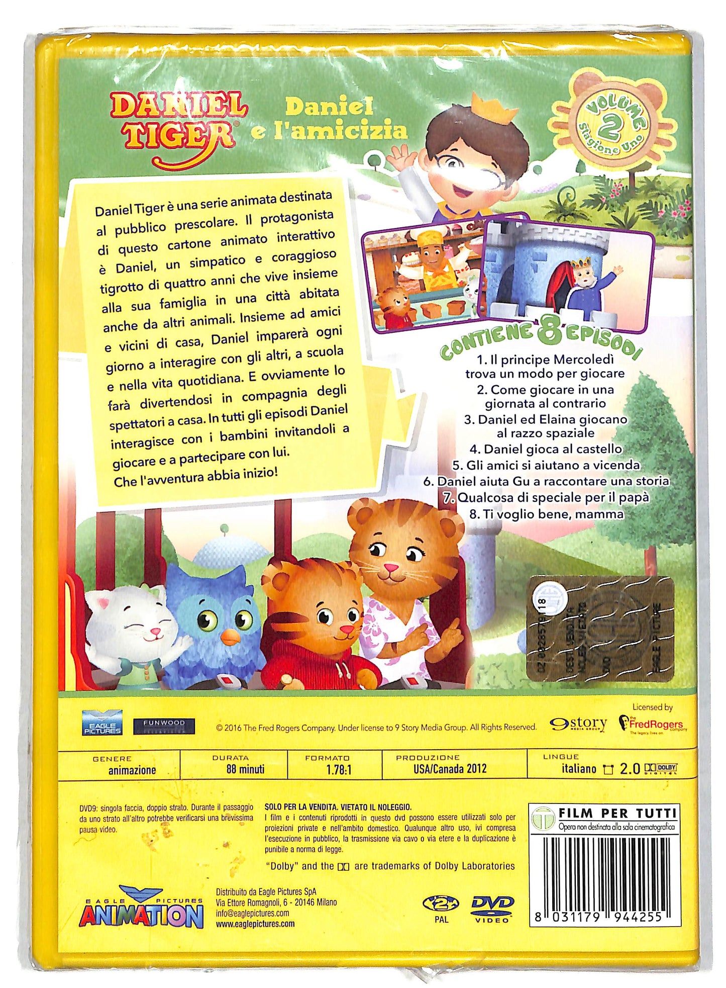EBOND Daniel Tiger - Daniel e l'amicizia Vol 2 DVD DB601959