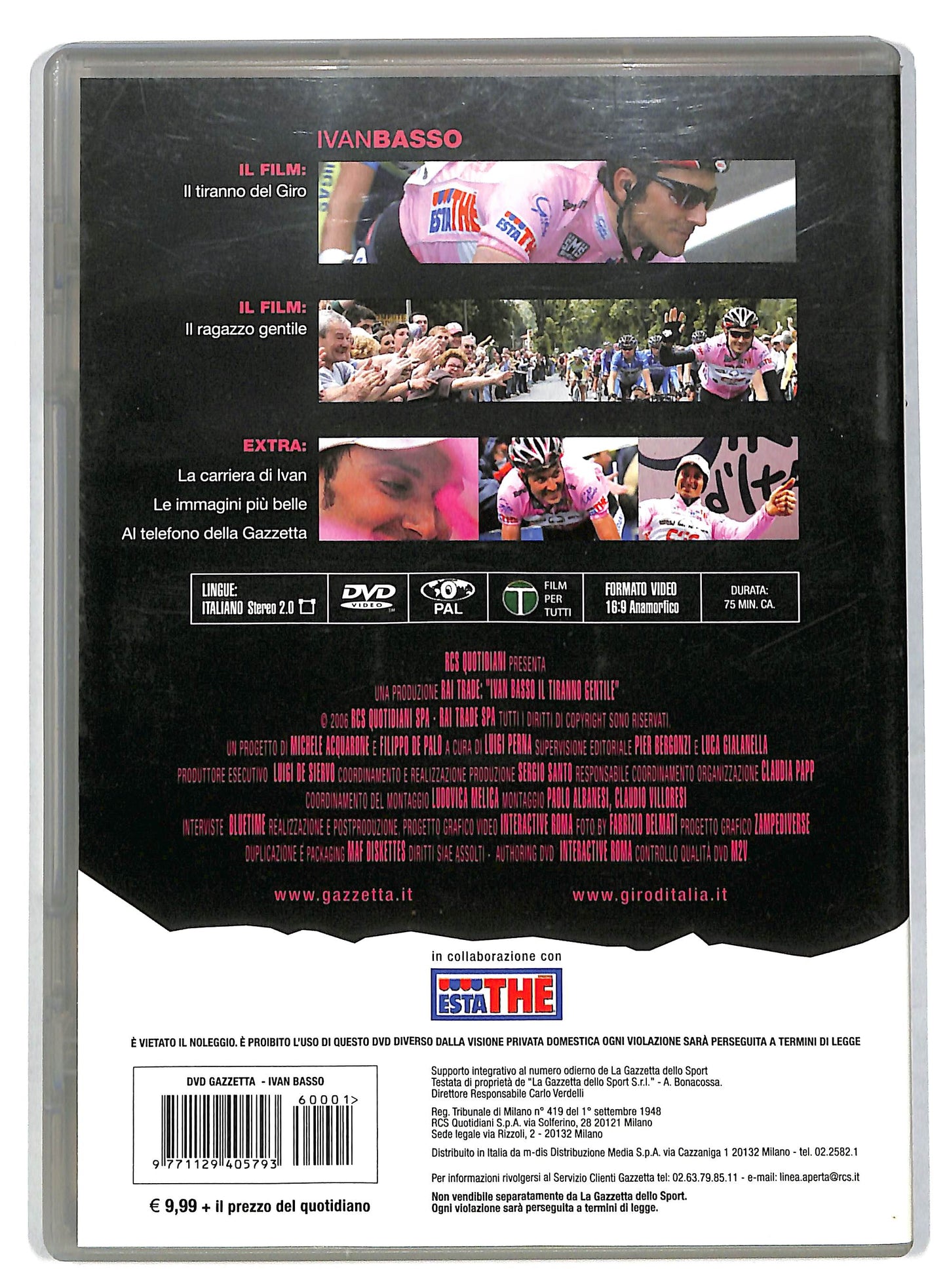 EBOND Il tiranno gentile - Ivan Basso EDITORIALE DVD DB601965