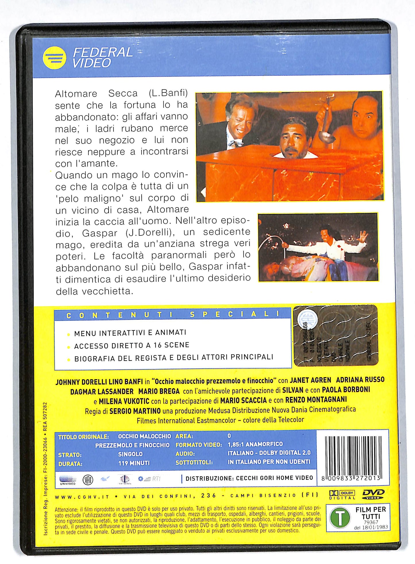 EBOND Occhio malocchio prezzemolo e finocchio DVD DB602416