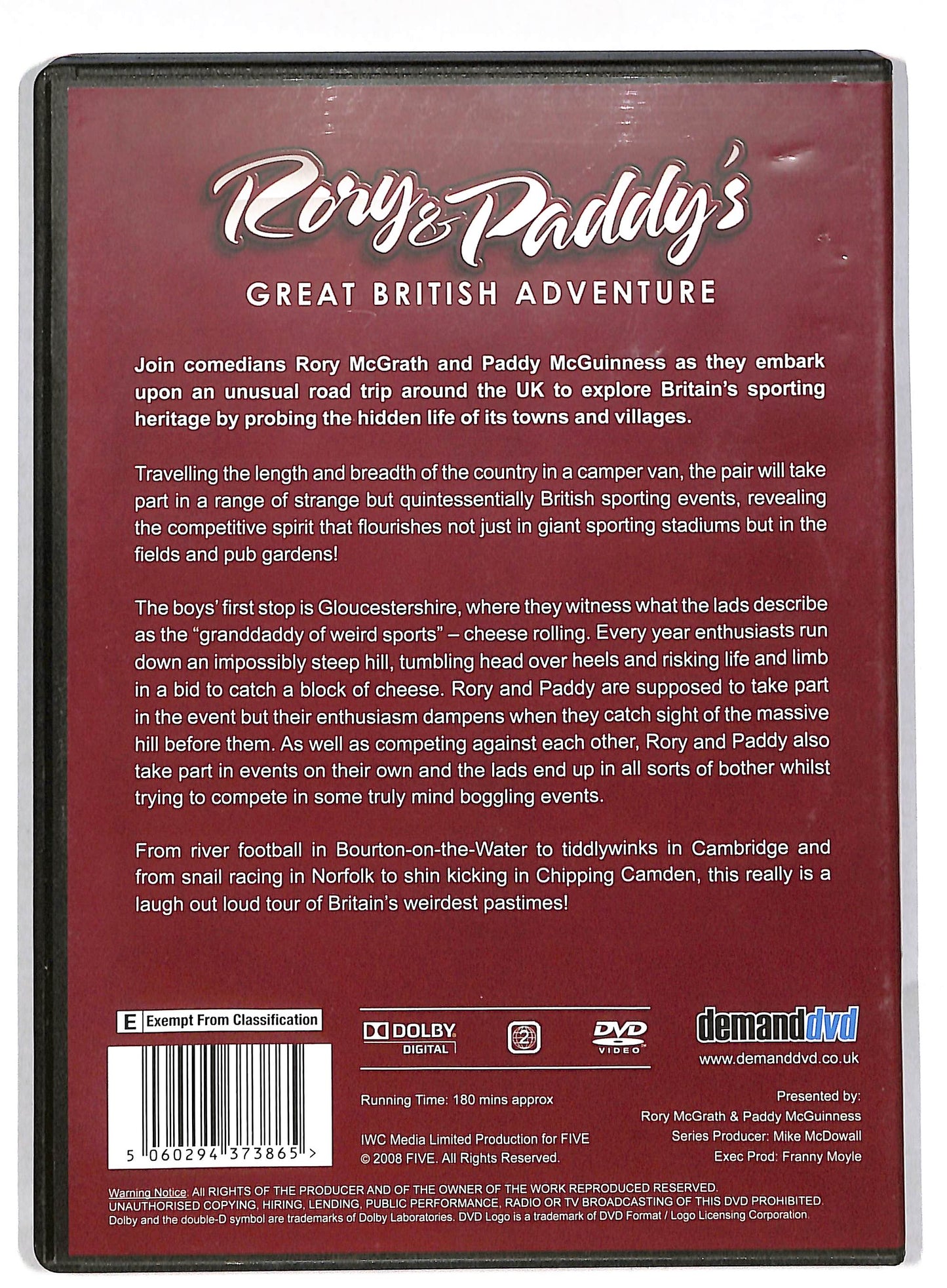 EBOND Rory Paddy's Great British Adventure DVD DB602465