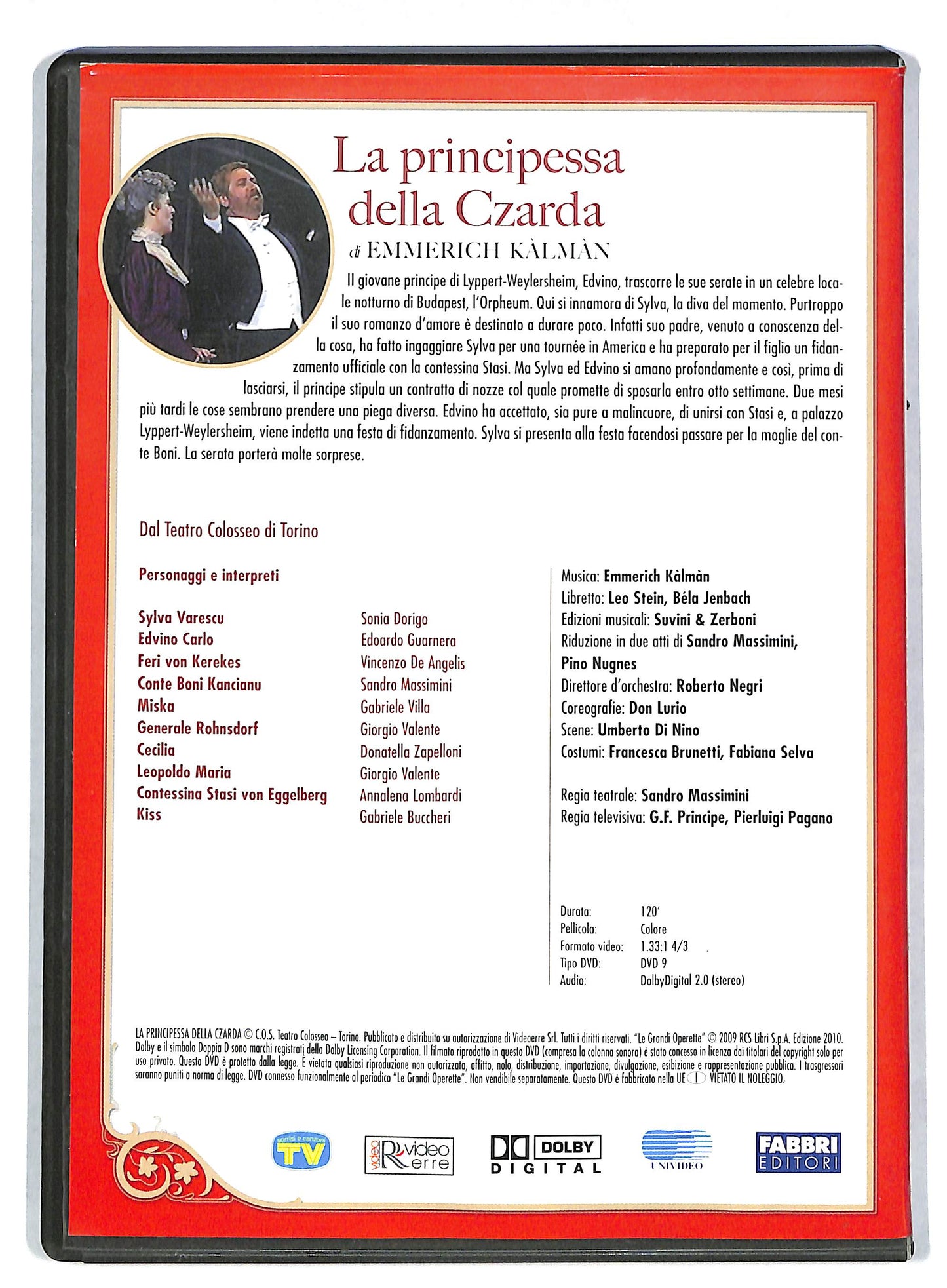 EBOND Le grandi operette - La principessa della Czarda EDITORIALE DVD DB602807