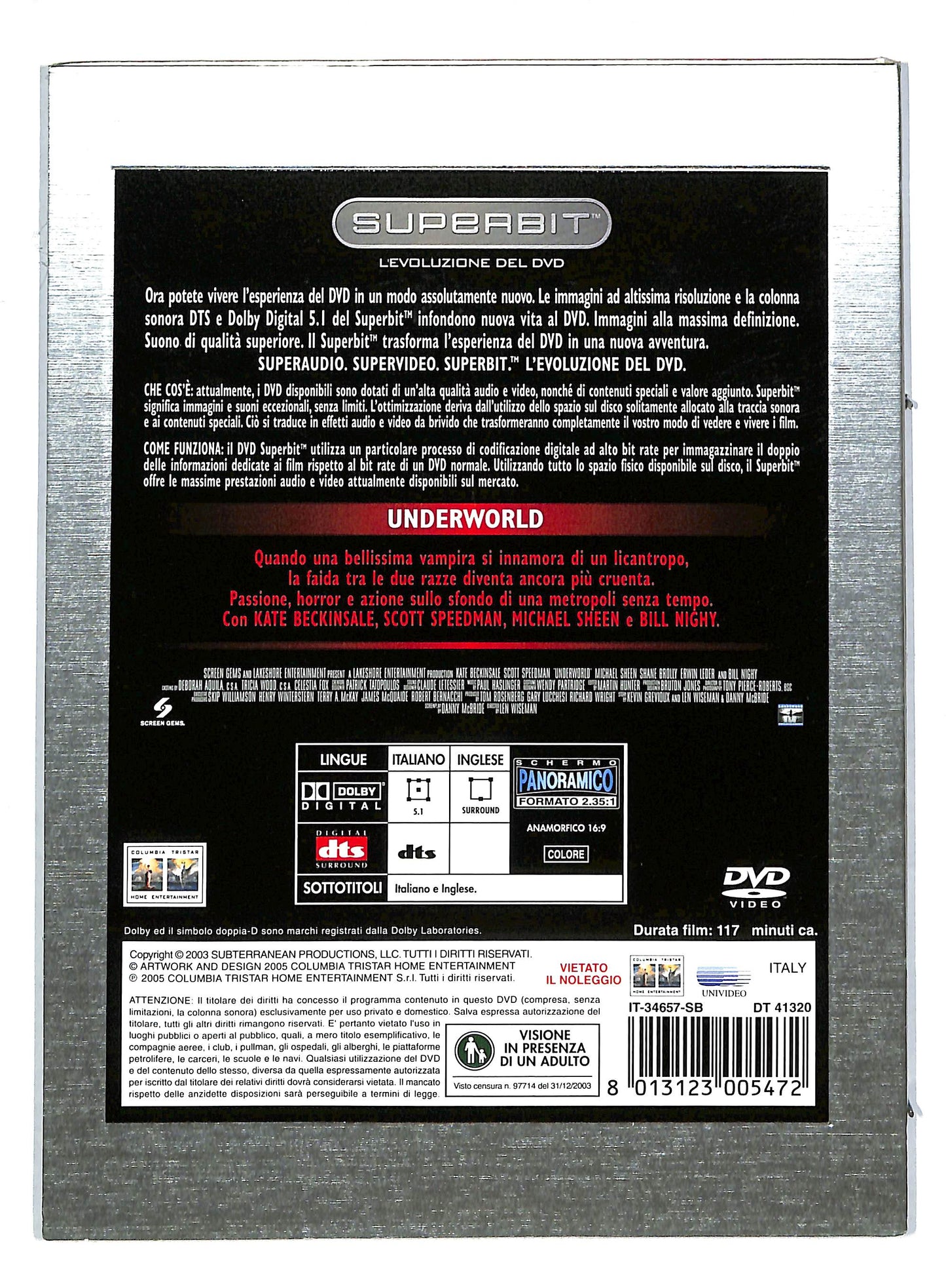 EBOND Underworld DIGIPACK DVD DB602816