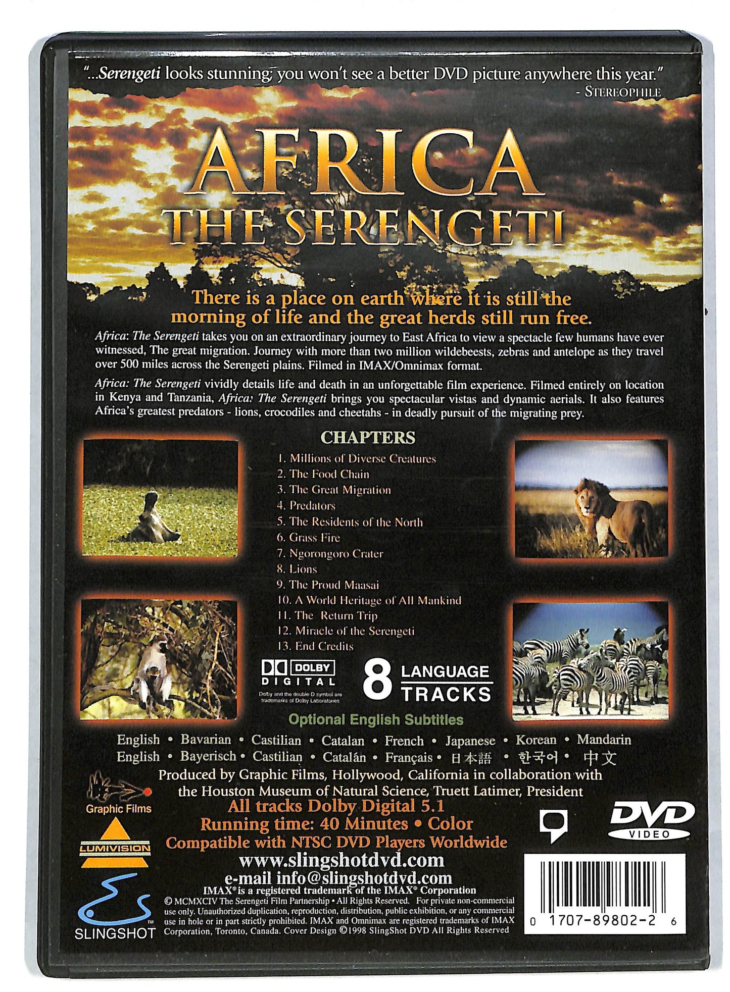 EBOND Africa the Serengeti - edizione UK DVD DB602819
