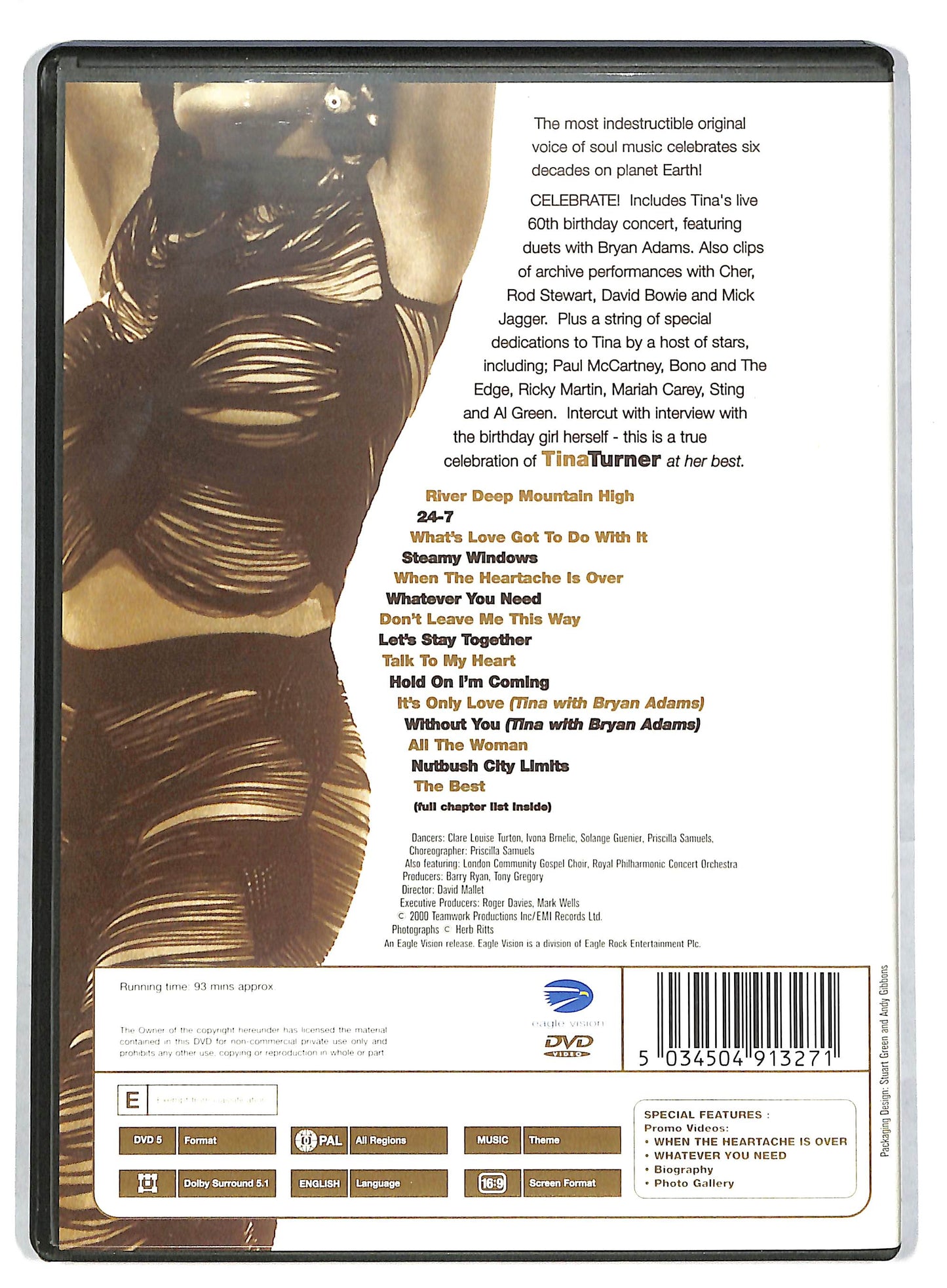 EBOND The Best Of Tina Turner Celebrate! DVD DB602838