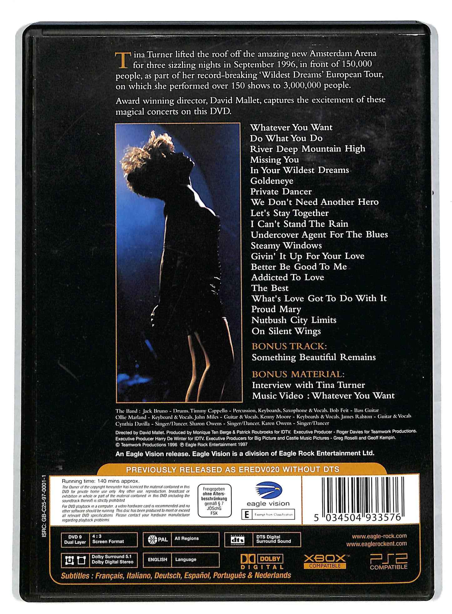EBOND Tina Turner - Live in Amsterdam DVD DB602839