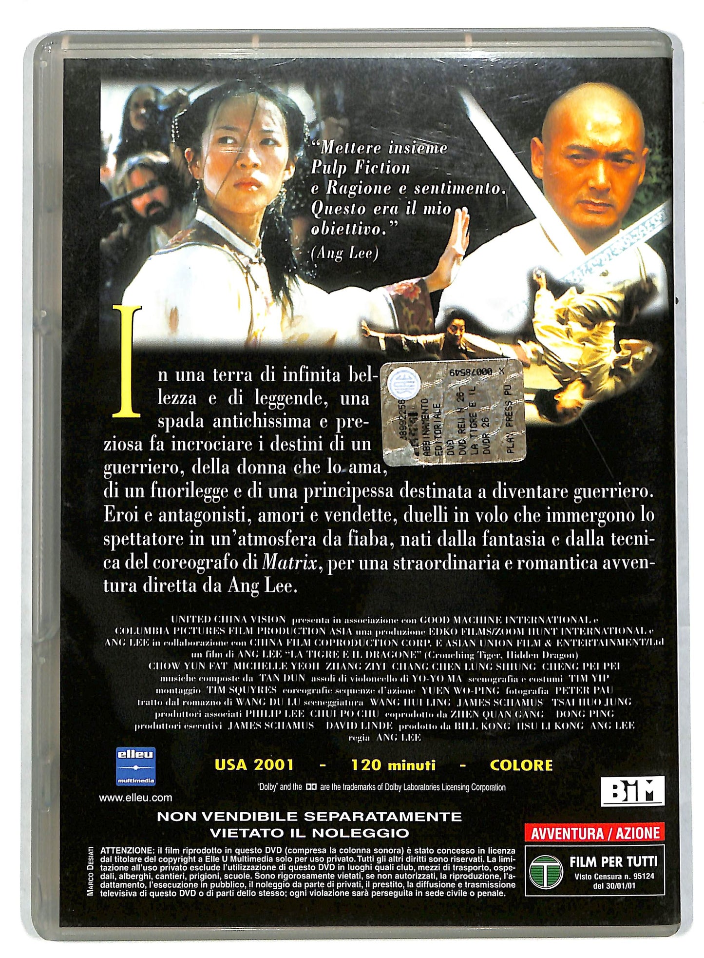 EBOND La tigre e il dragone EDITORIALE DVD DB602859