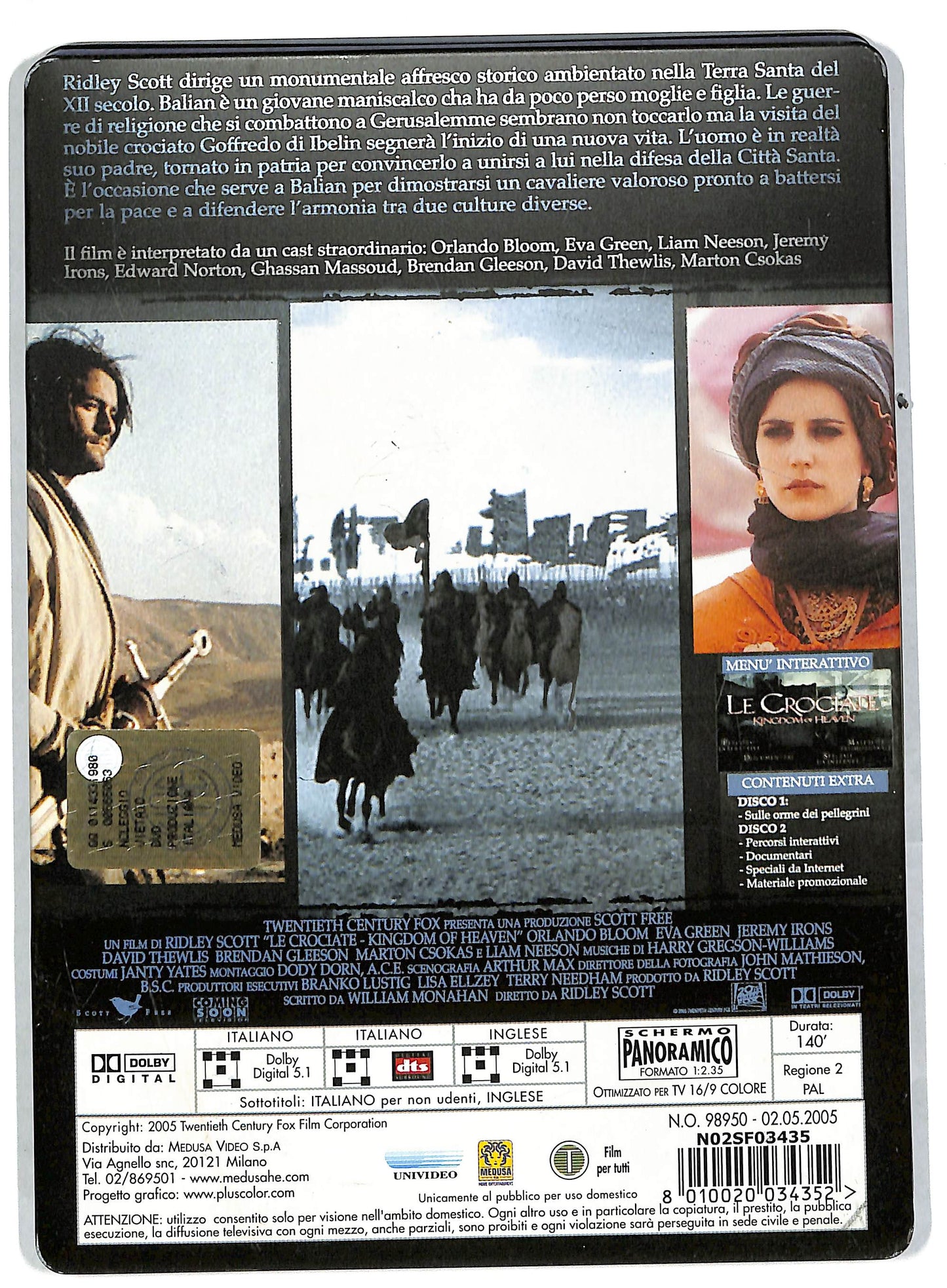 EBOND Le Crociate Kingdom Of Heaven STEELBOOK DVD DB602870