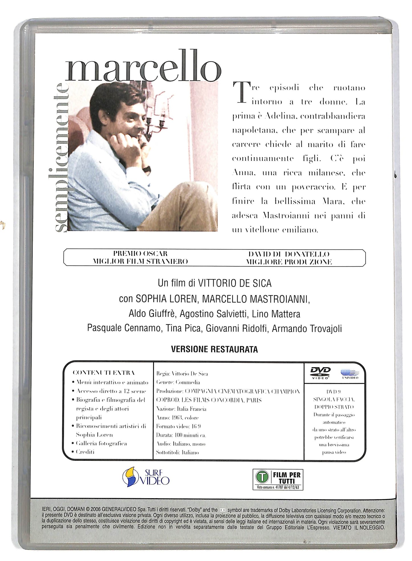 EBOND Ieri oggi domani EDITORIALE DVD DB603113