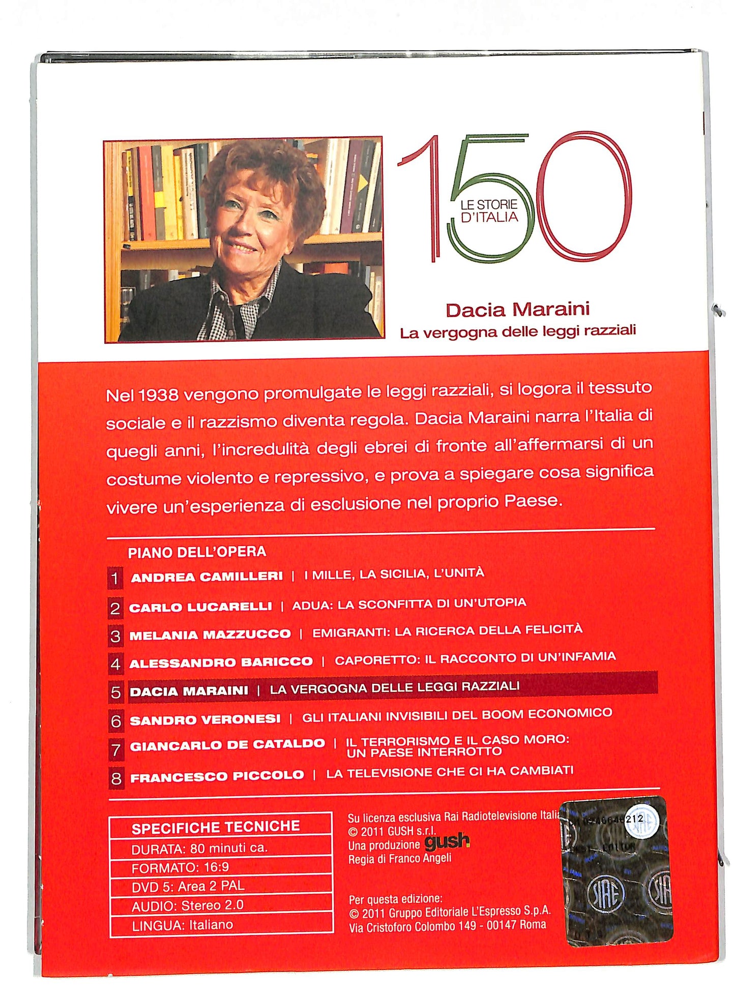 EBOND La vergogna delle leggi razziali - dacia maraini EDITORIALE DVD DB603226