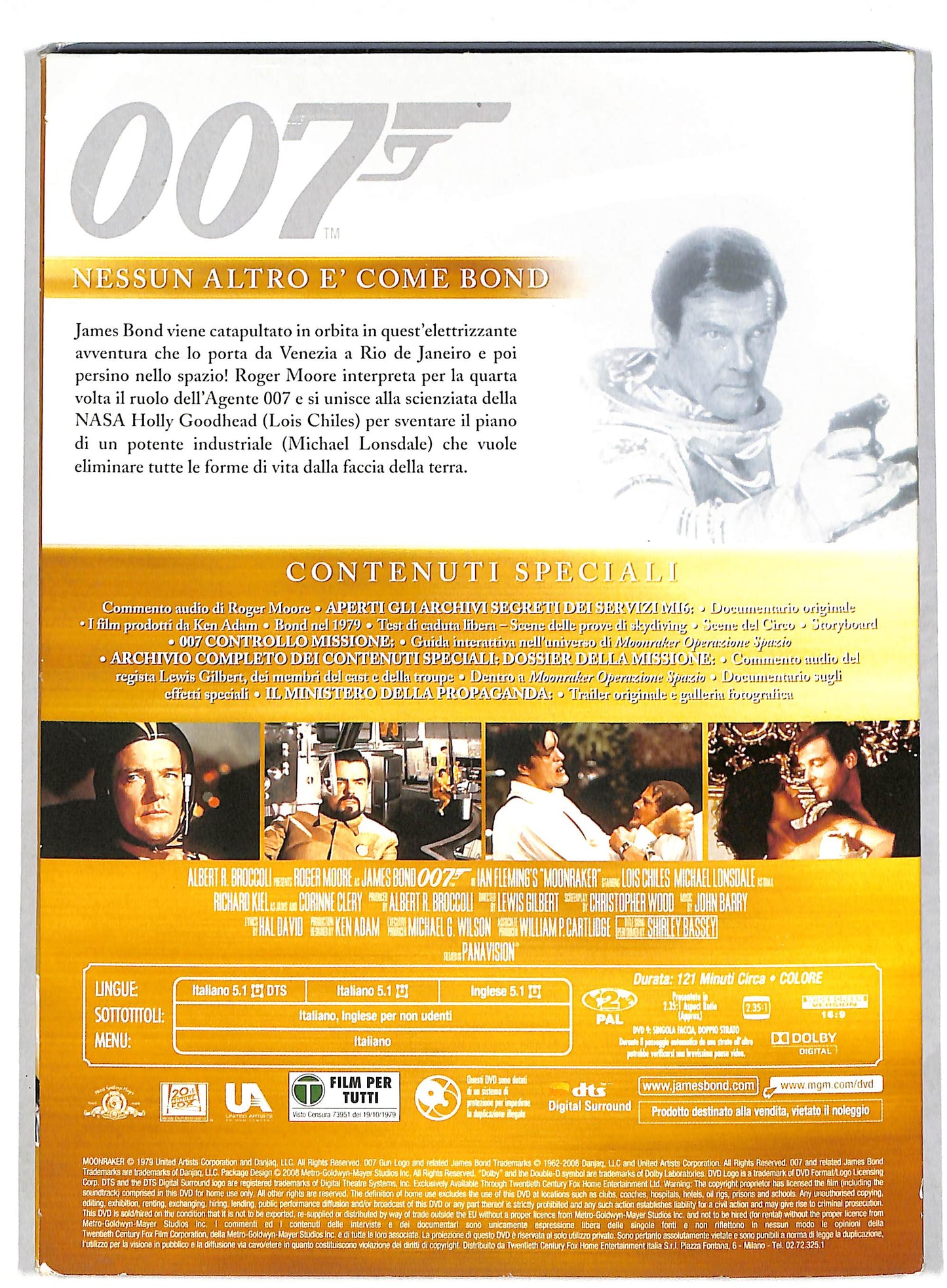 EBOND Moonraker operazione spazio SLIPCASE EDITORIALE DVD DB603254