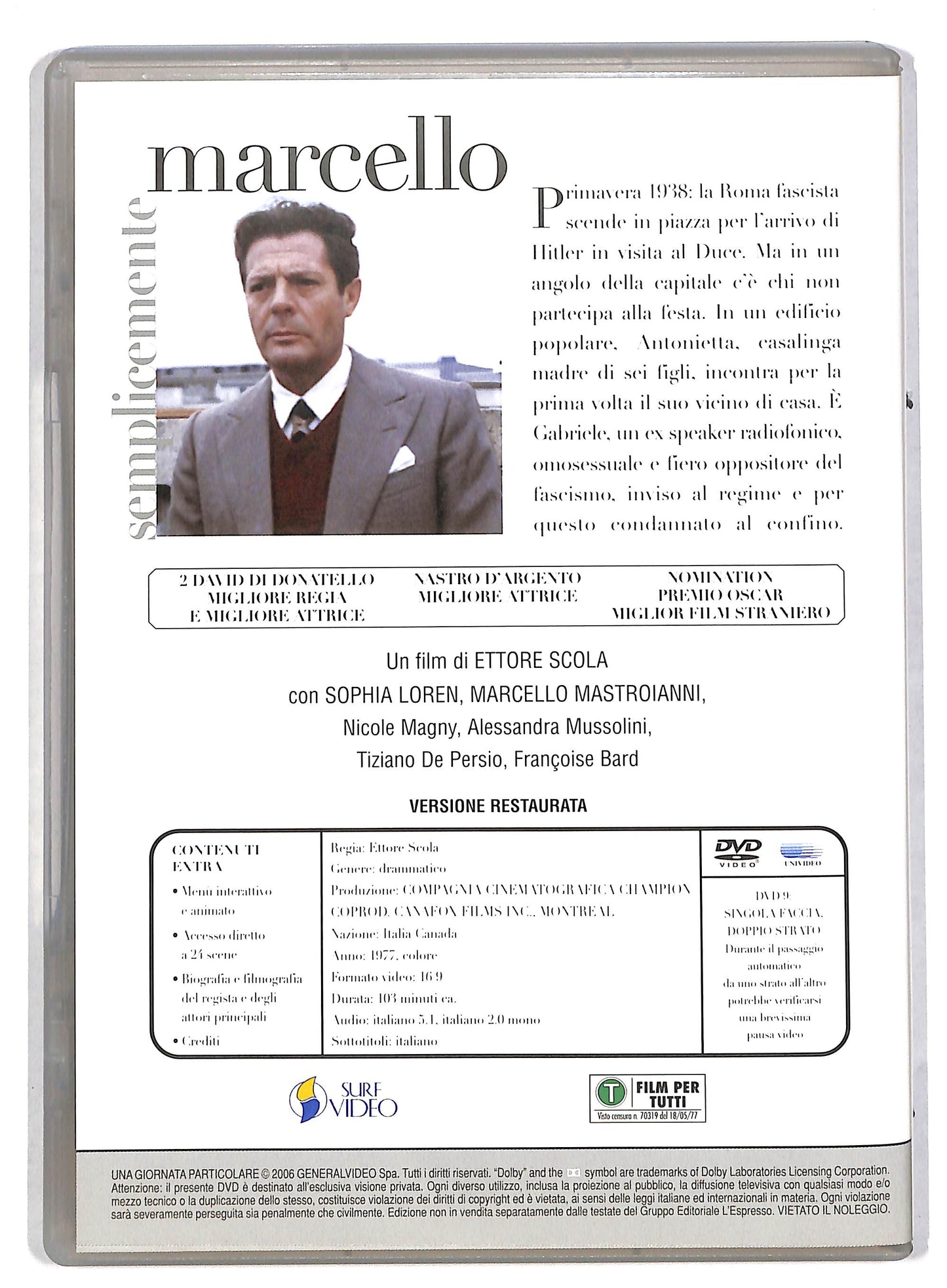 EBOND Una giornata particolare EDITORIALE DVD DB603261