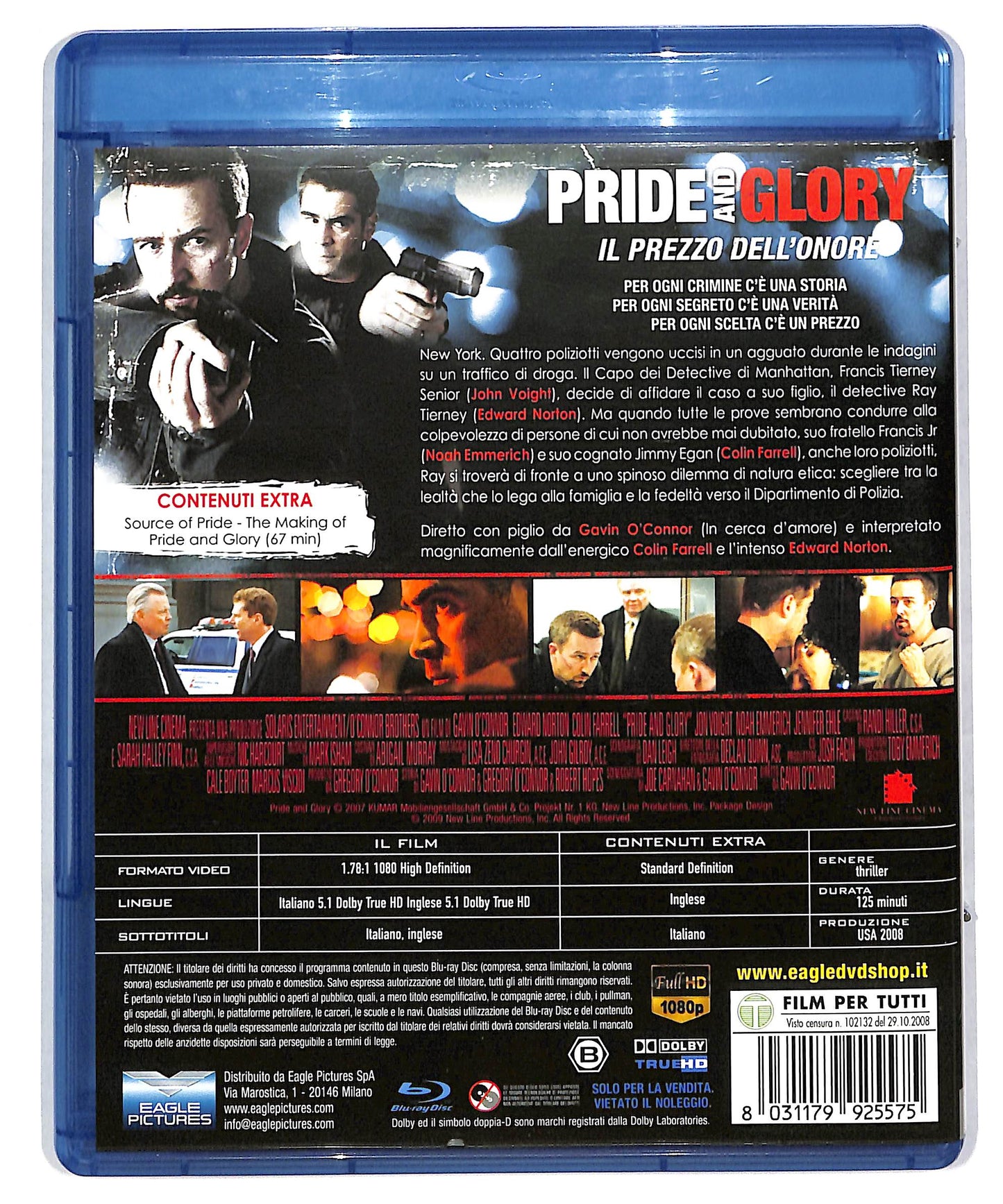 EBOND Pride and Glory - Il prezzo dell'onore BLURAY DB604144