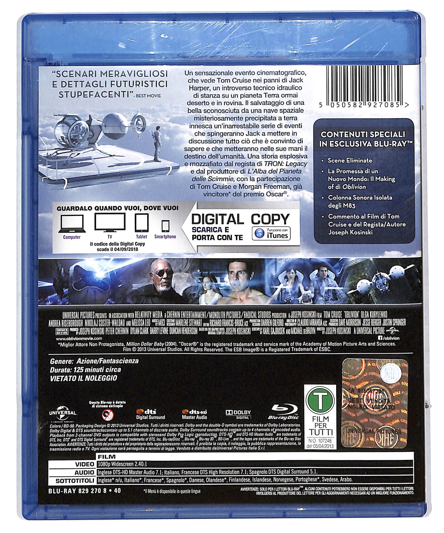 EBOND Oblivion - non contiene copia digitale BLURAY DB604148
