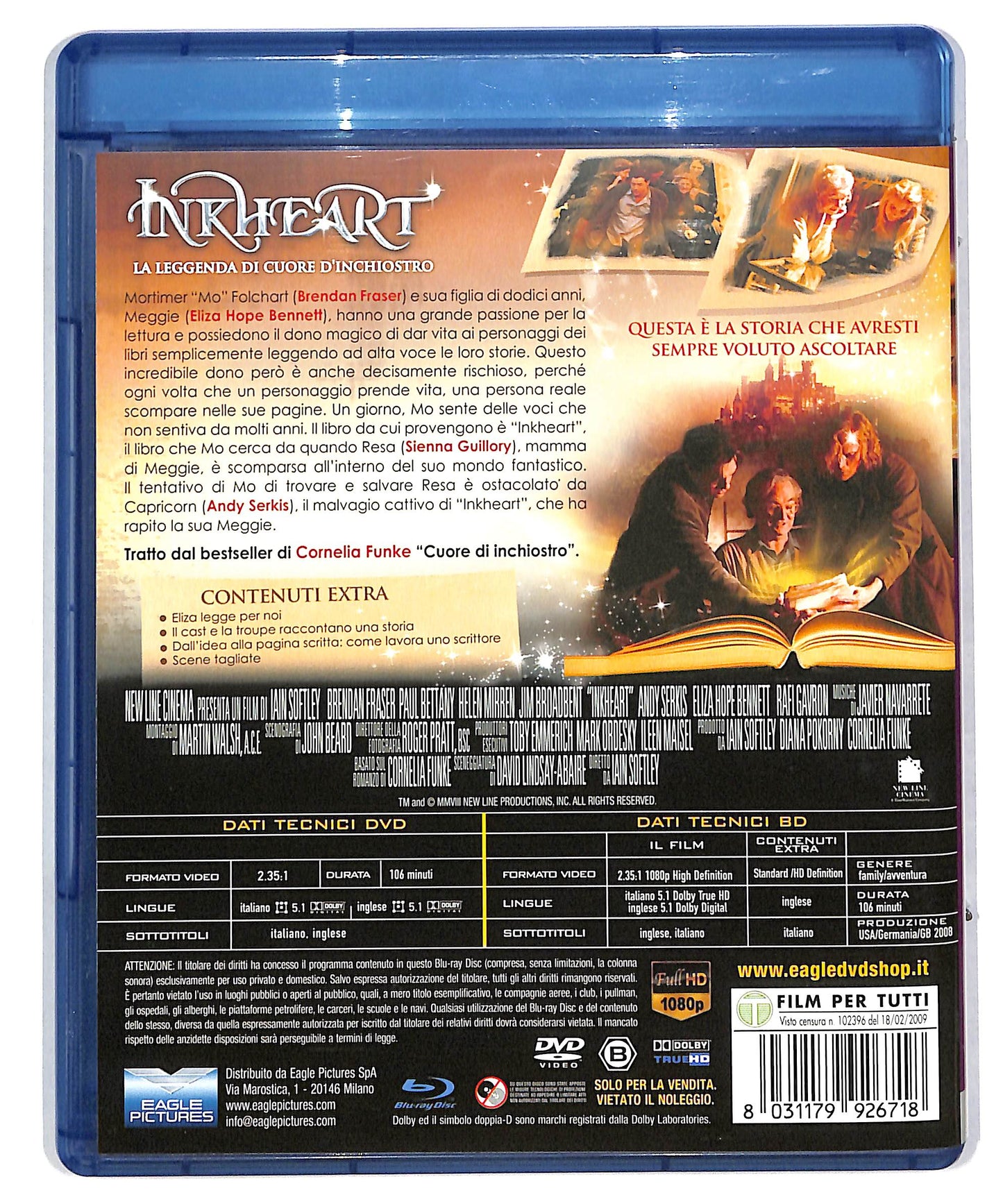 EBOND Inkheart - La Leggenda Di Cuore D'inchiostro BLURAY DB604153
