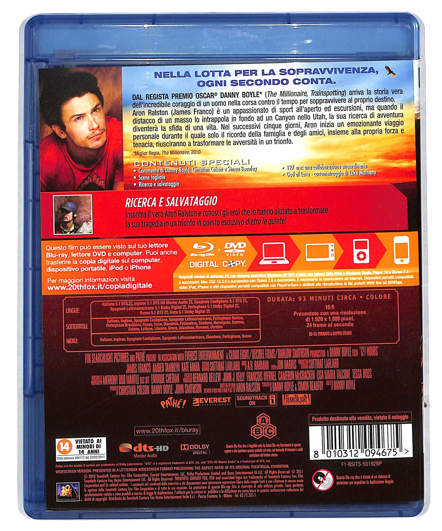 EBOND 127 ore - Copia Digitale + BLURAY DB604324