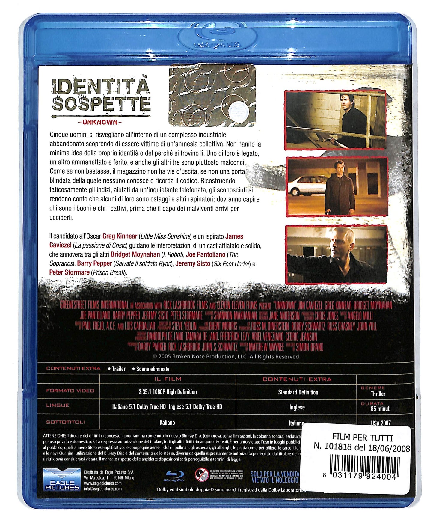 EBOND Identita sospette BLURAY DB604331