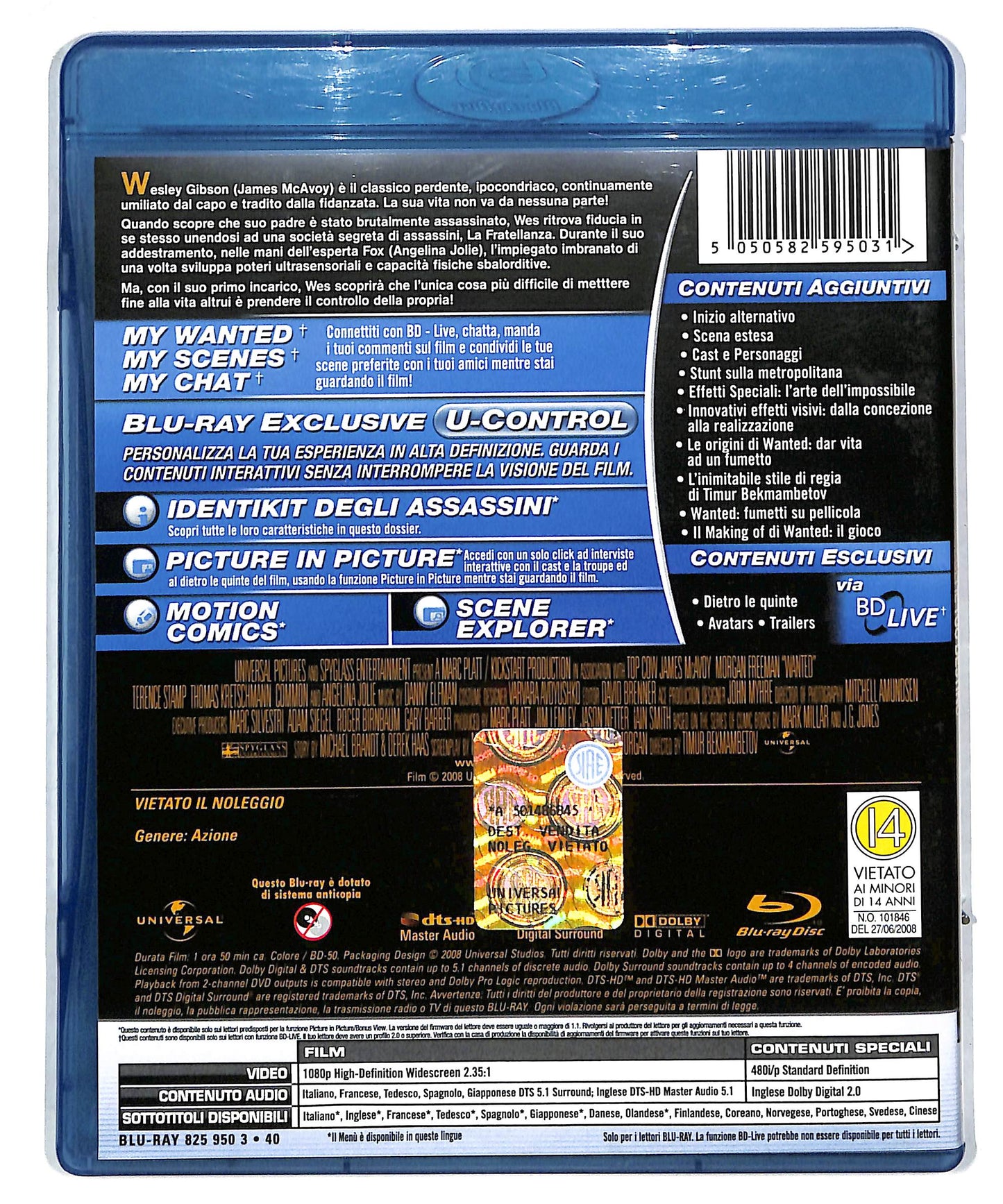 EBOND Wanted - Scegli Il Tuo Destino BLURAY DB604355