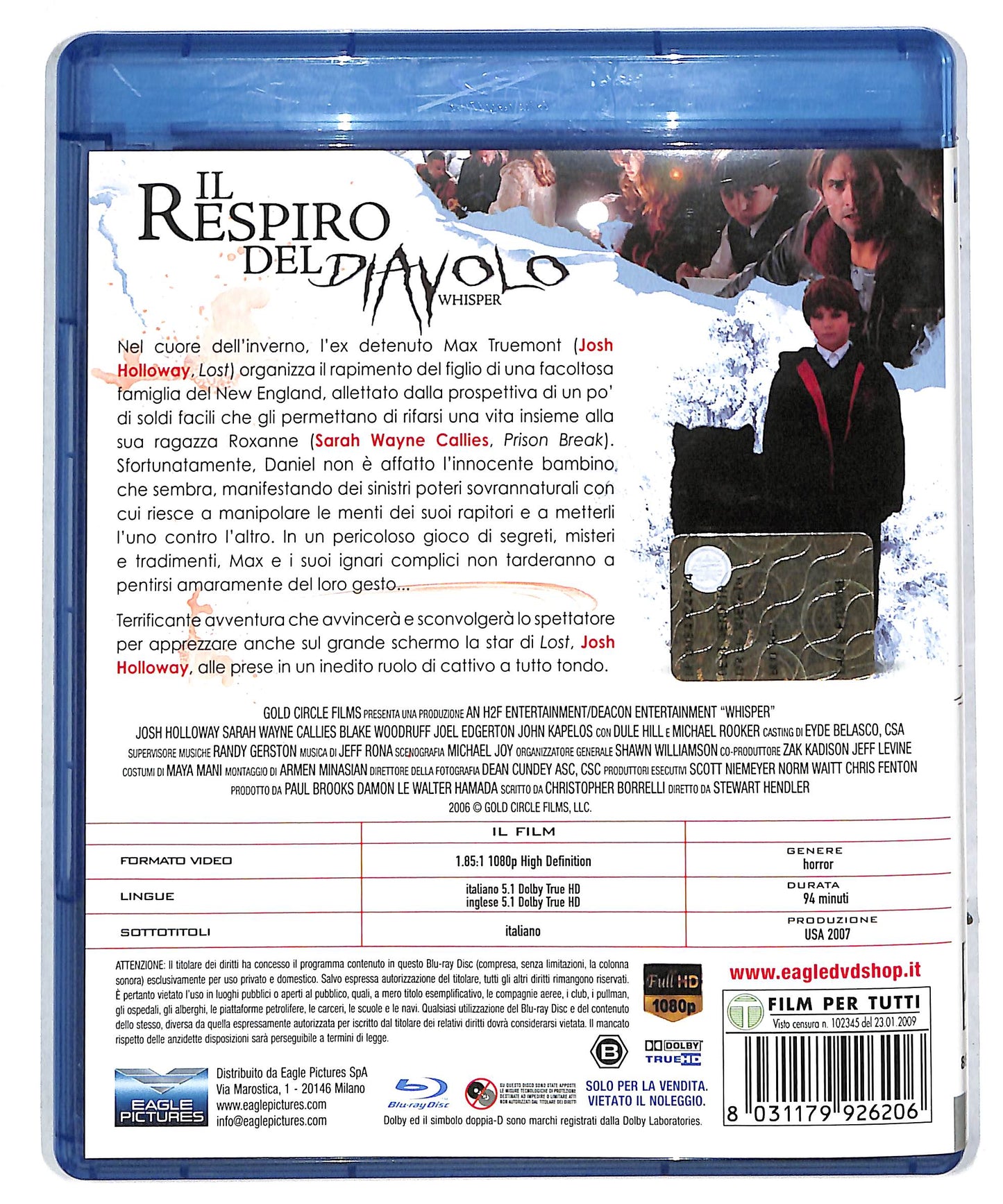 EBOND Il respiro del diavolo BLURAY DB604366