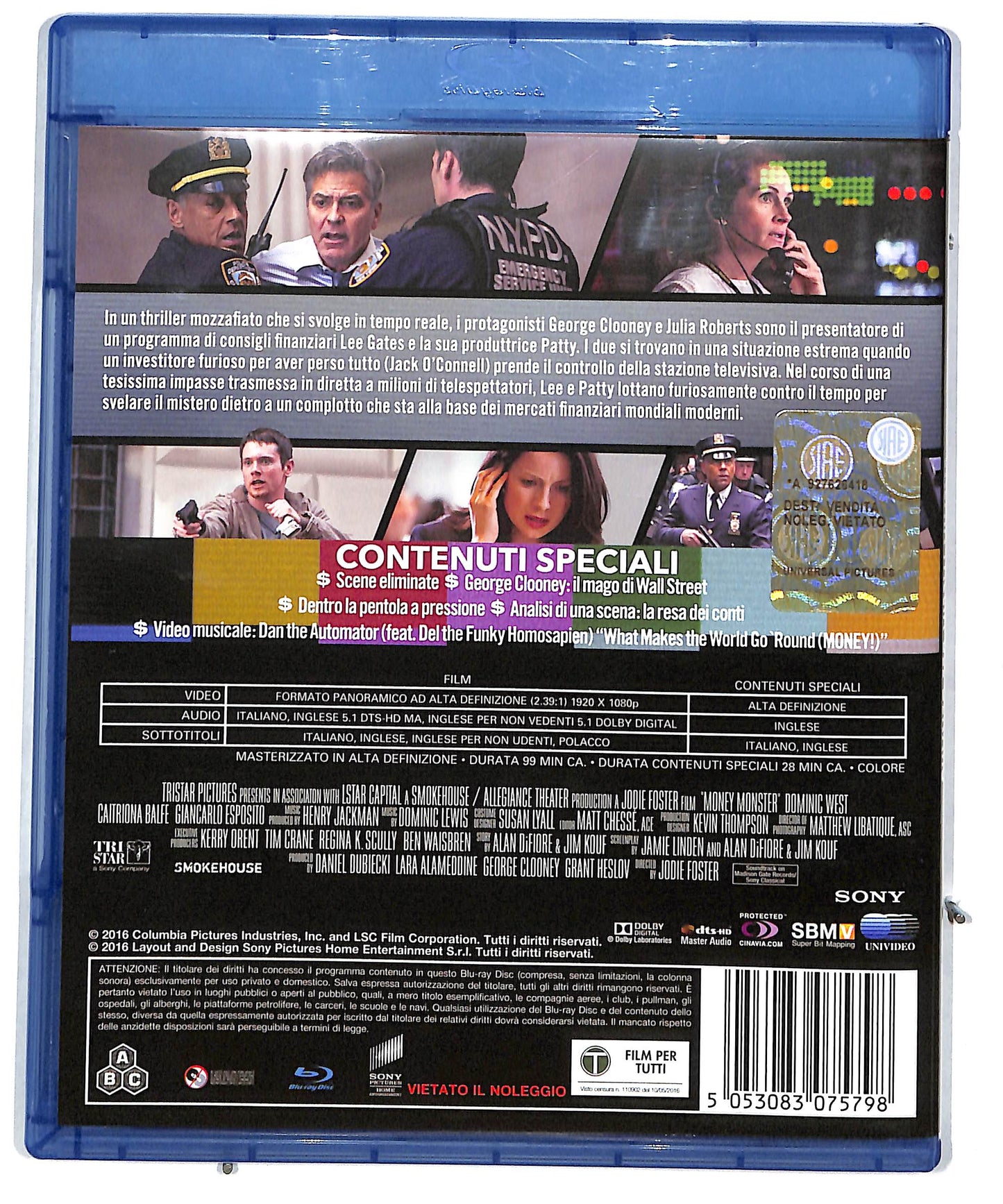 EBOND Money Monster - L'Altra Faccia Del Denaro BLURAY DB604373