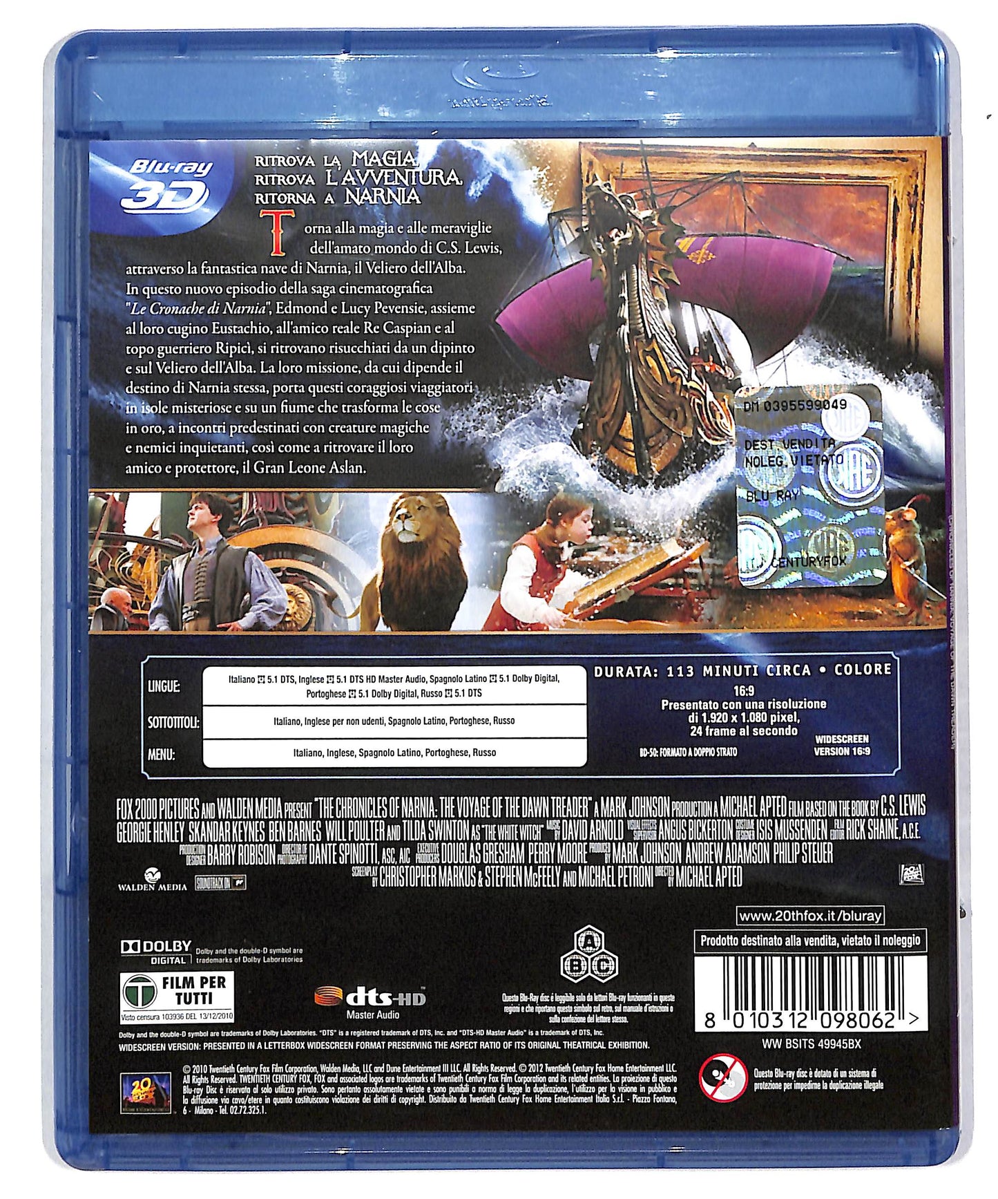 EBOND Le cronache di Narnia - Il viaggio del veliero BLURAY DB604609