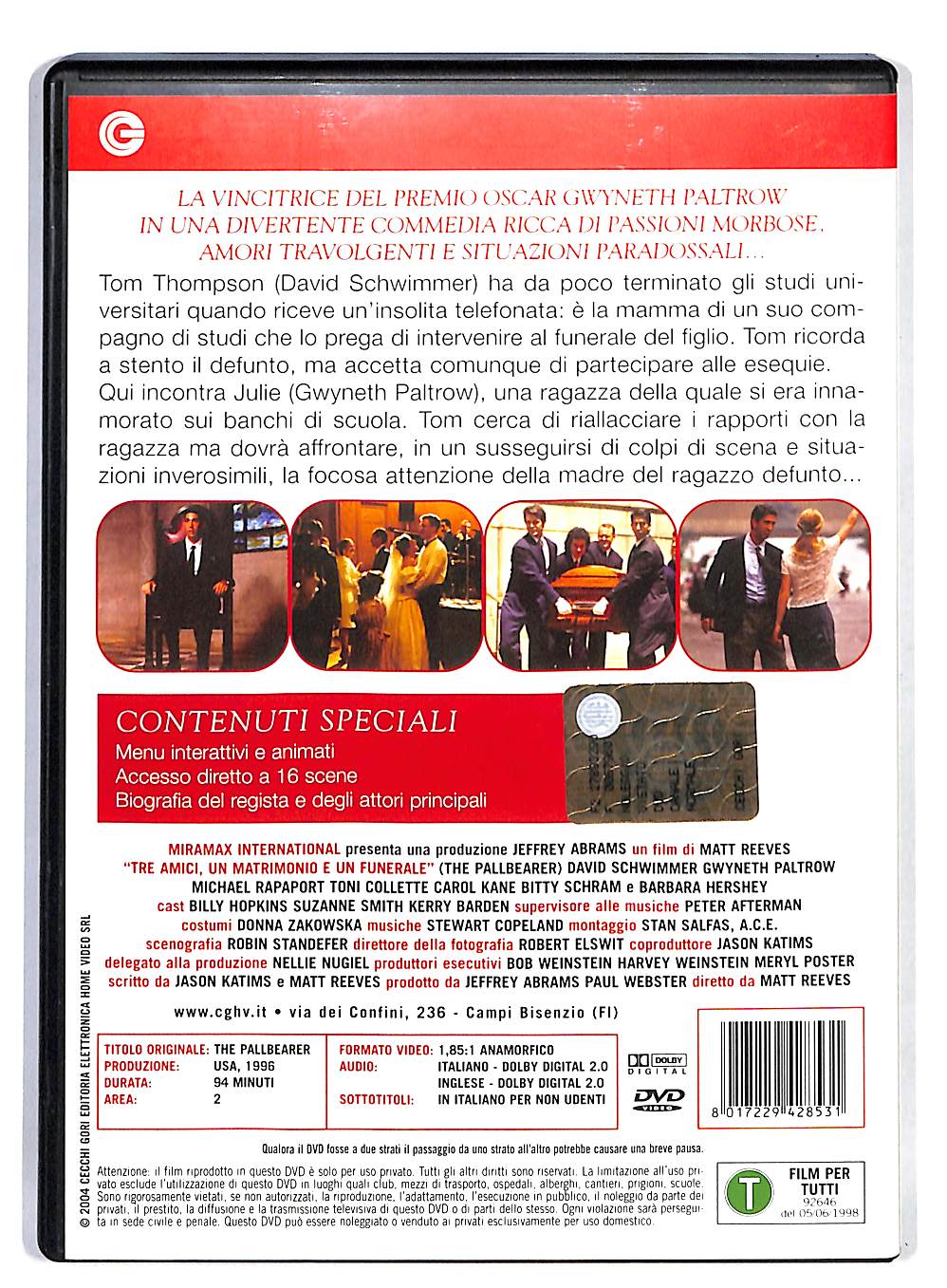 EBOND Tre Amici, un Matrimonio e un Funerale DVD DB605429