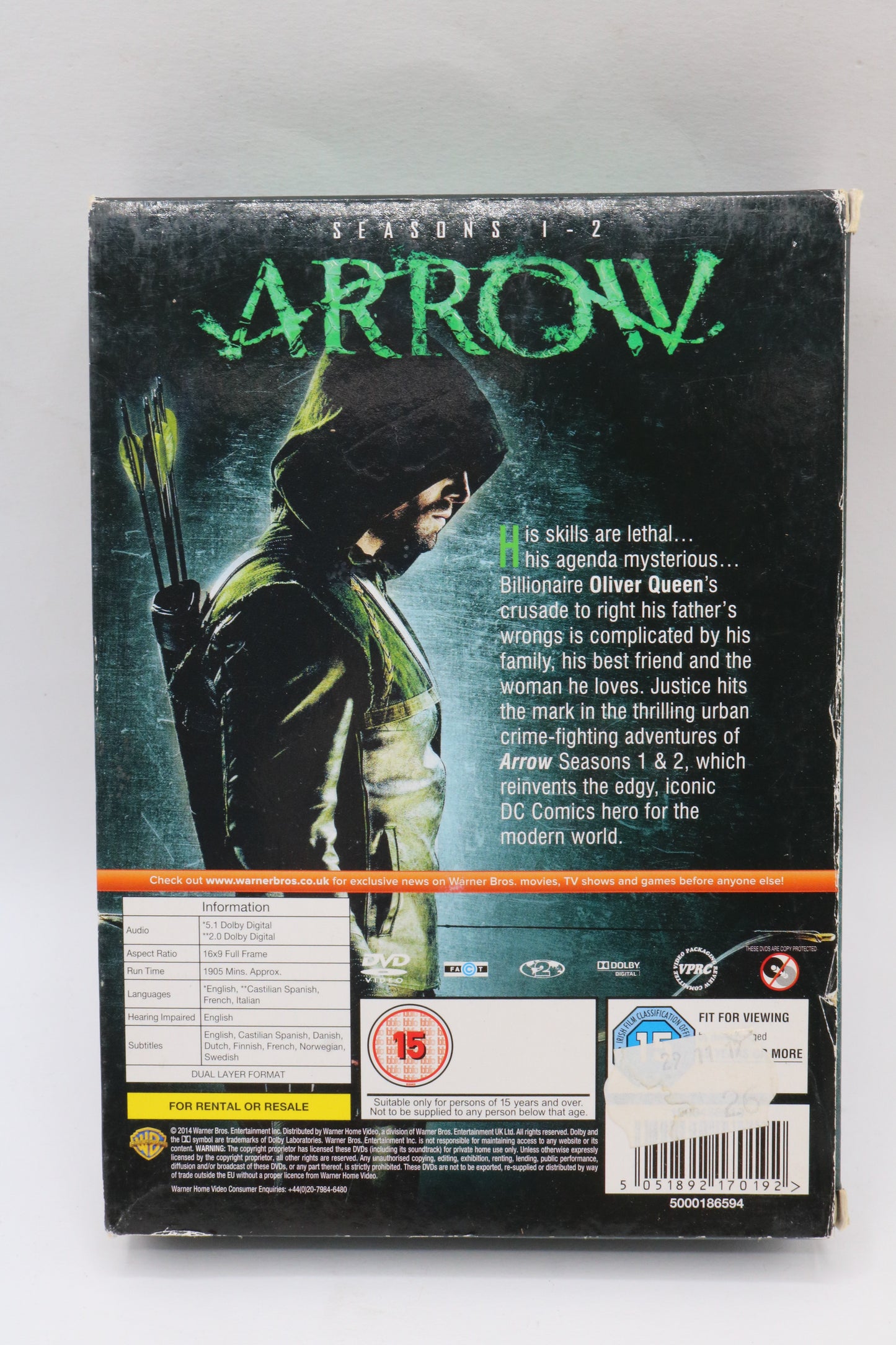 EBOND Arrow stagione 1 e 2 Cofanetto DVD DB606110