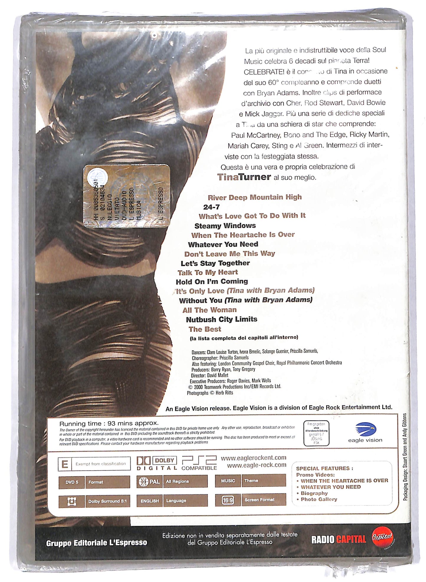 EBOND The best of Tina Turner Celebrate! EDITORIALE DVD DB606602