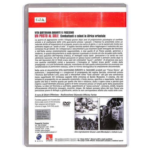 EBOND Un Posto Al Sole Vita Quotidiana Durante Il Fascismo DVD DB606604