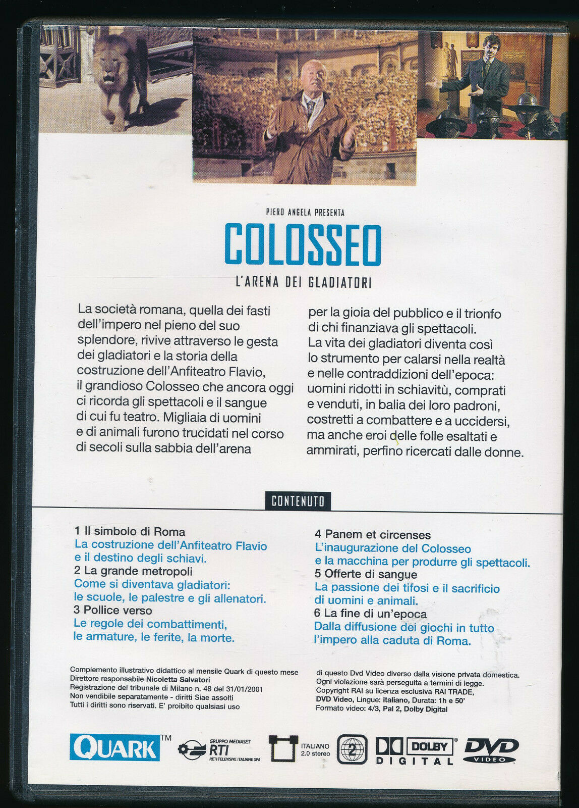 EBOND Colosseo L'arena Dei Gladiatori Editoriale DVD DB606605