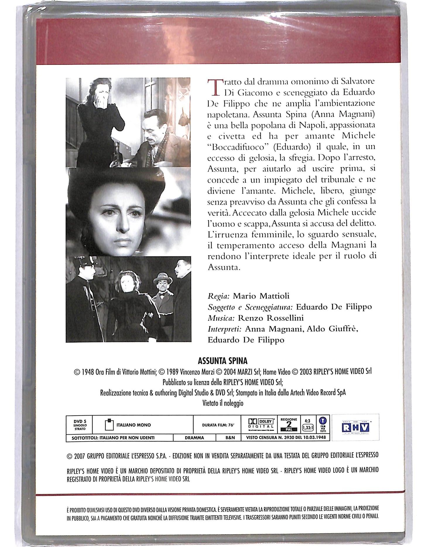 EBOND Assunta Spina vol.4 EDITORIALE DVD DB606611