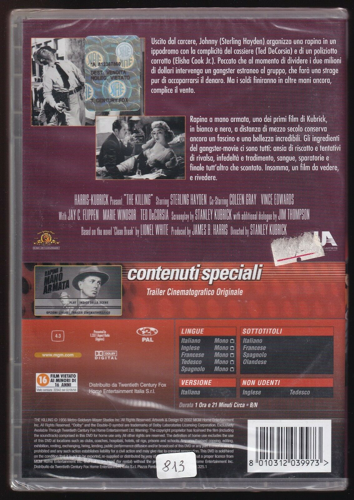 EBOND Rapina A Mano Armata DVD DB606643