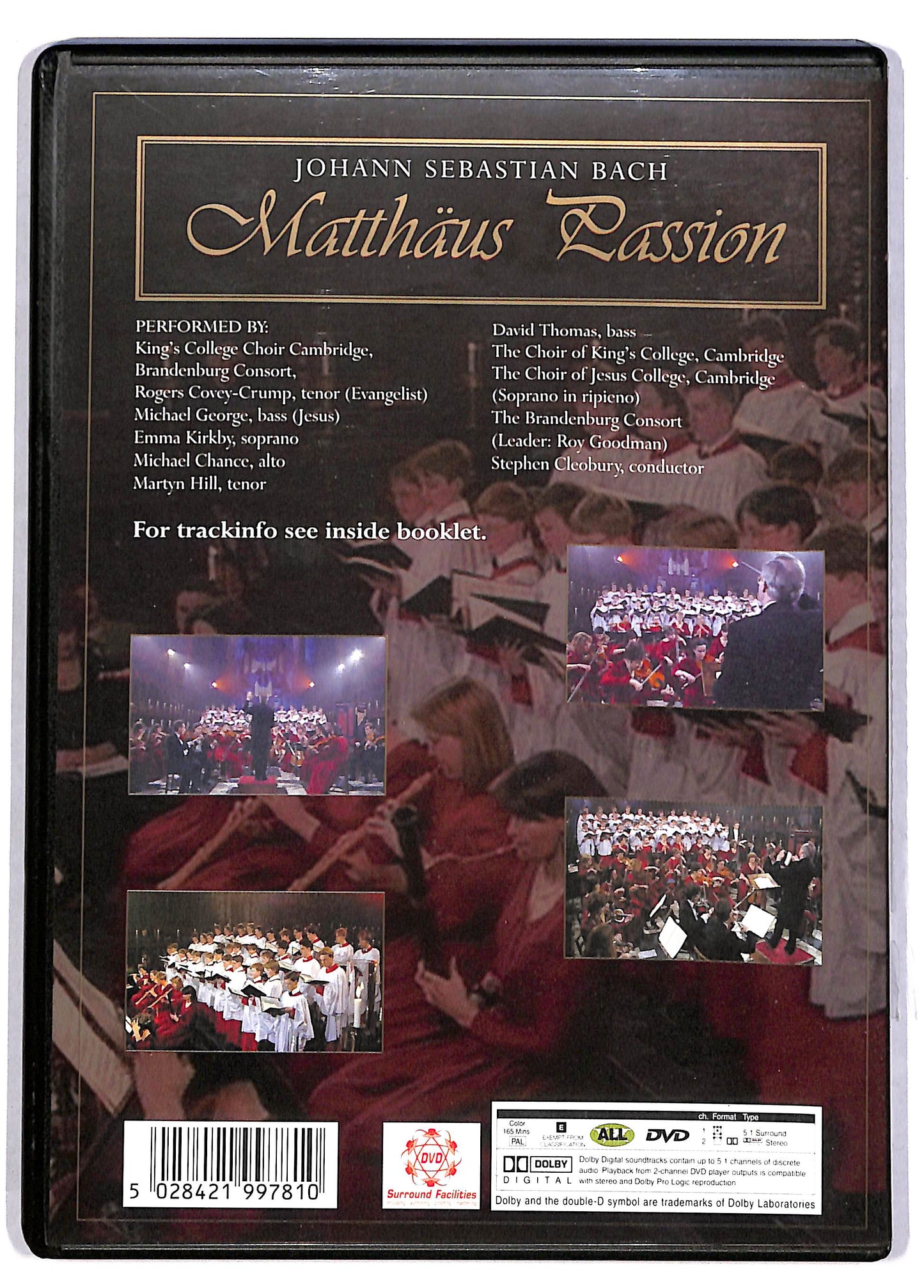 EBOND Bach Matthaus Passion DVD DB607116