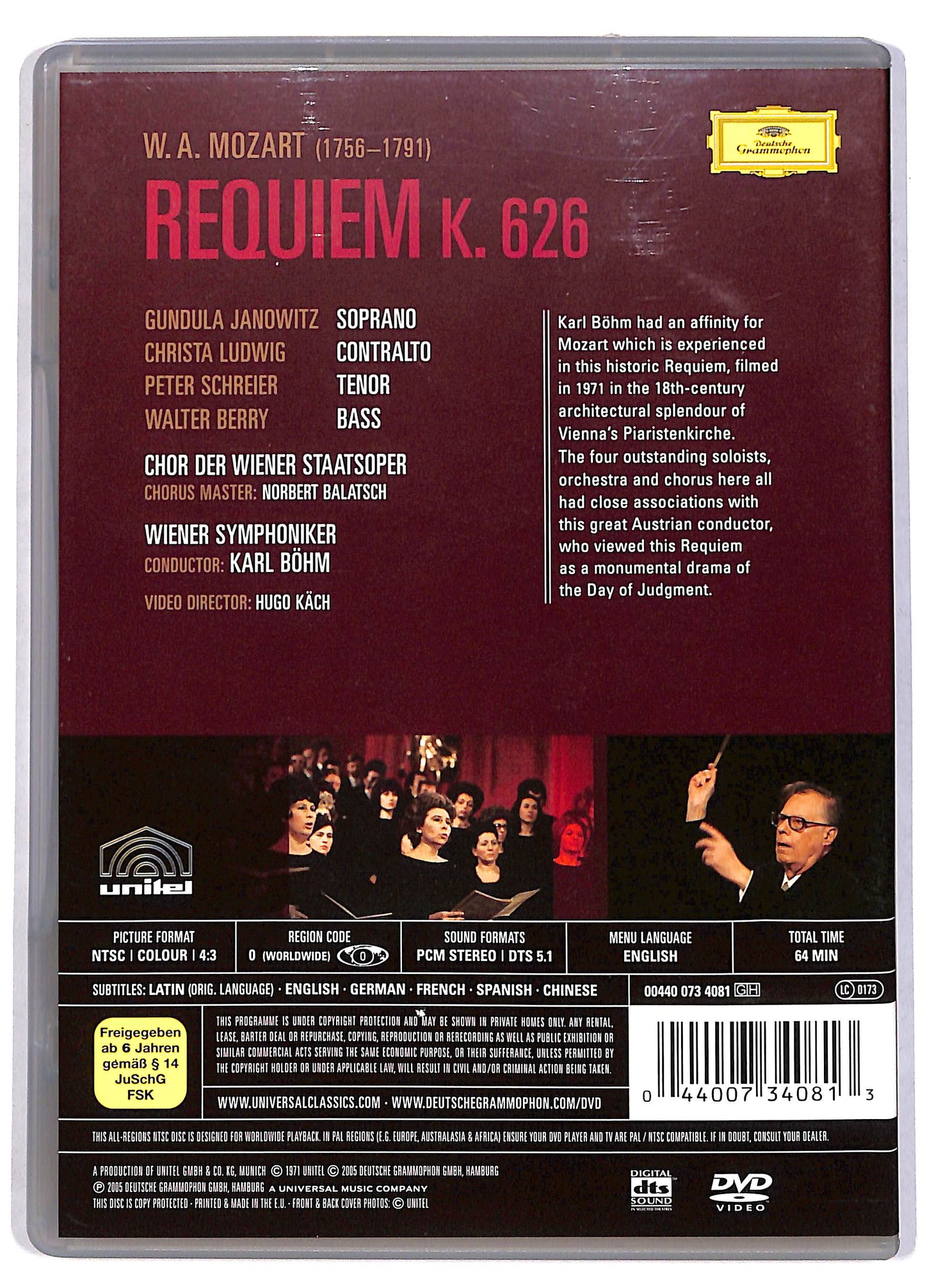 EBOND Mozart Requiem Bohm DVD DB607130
