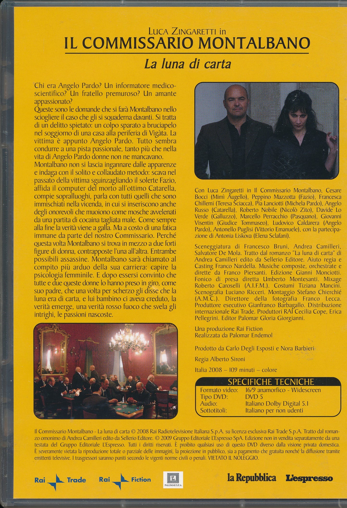 EBOND Il commissario Montalbano - La luna di carta DVD DB608423