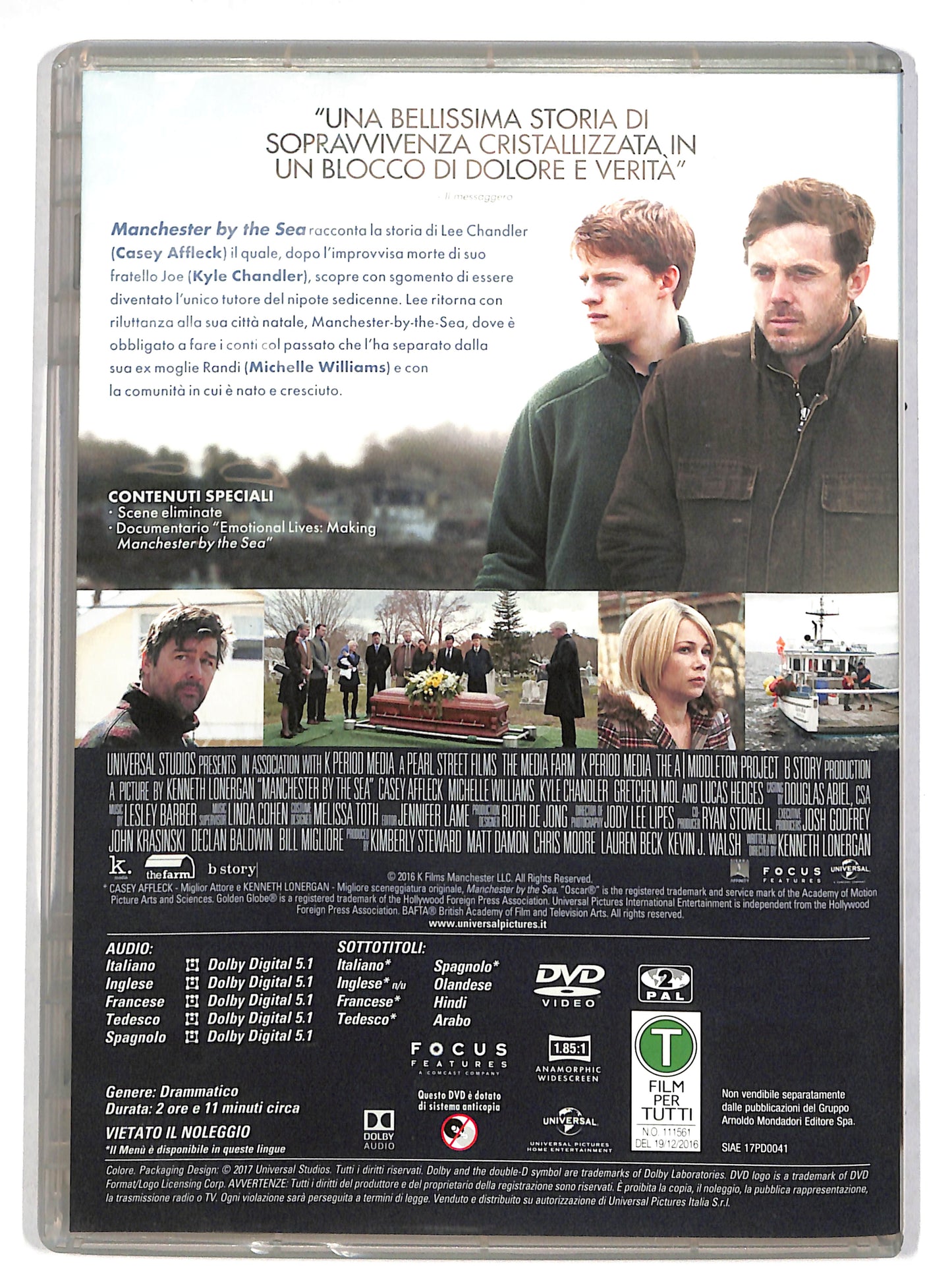 EBOND Manchester by the Sea EDITORIALE DVD DB608626