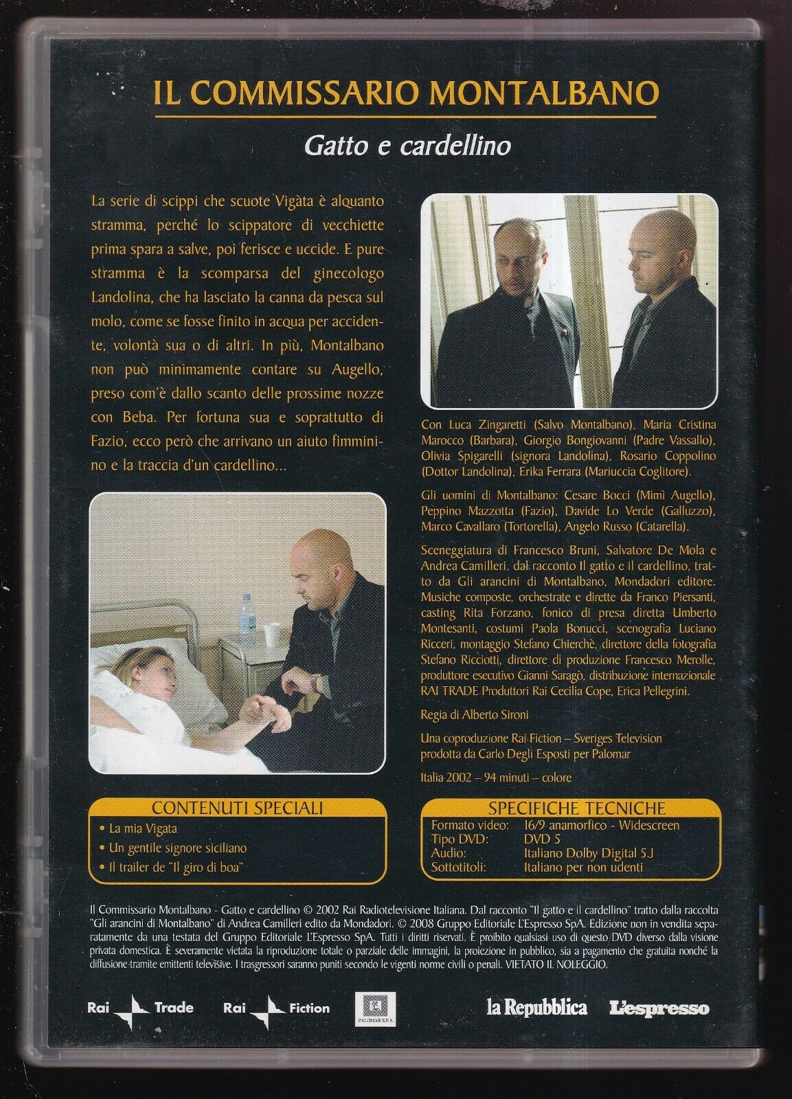 EBOND Gatto e Cardellino Il Commissario Montalbanovol.10 Editoriale DVD DB608827