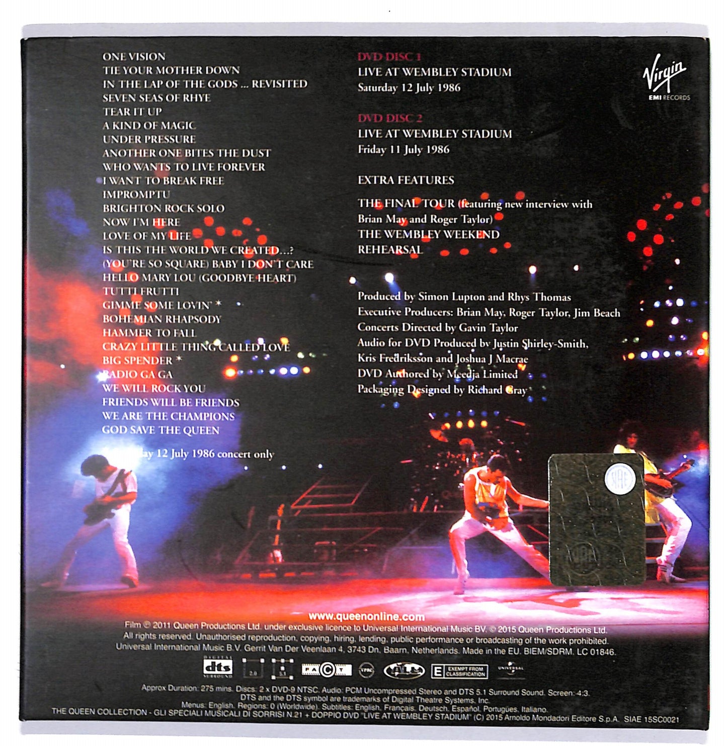 EBOND Queen live at Wembley stadium 2 dischi EDITORIALE DVD DB609331