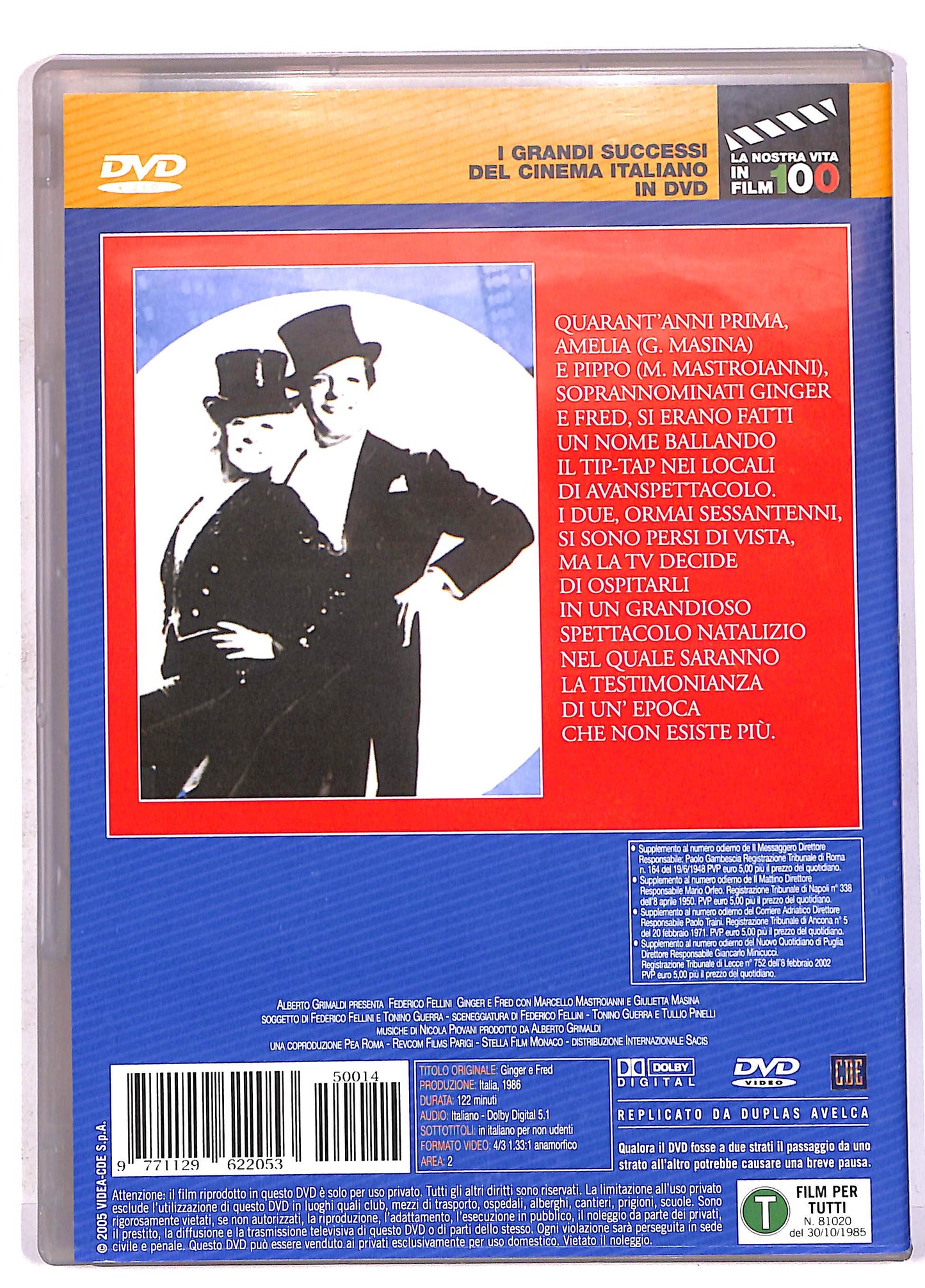 EBOND Ginger e Fred Editoriale DVD DB609601